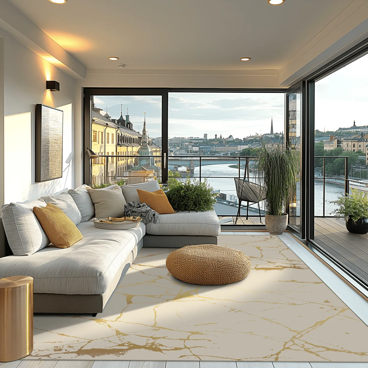 Tappeto Wilton - Vieste (beige/oro)