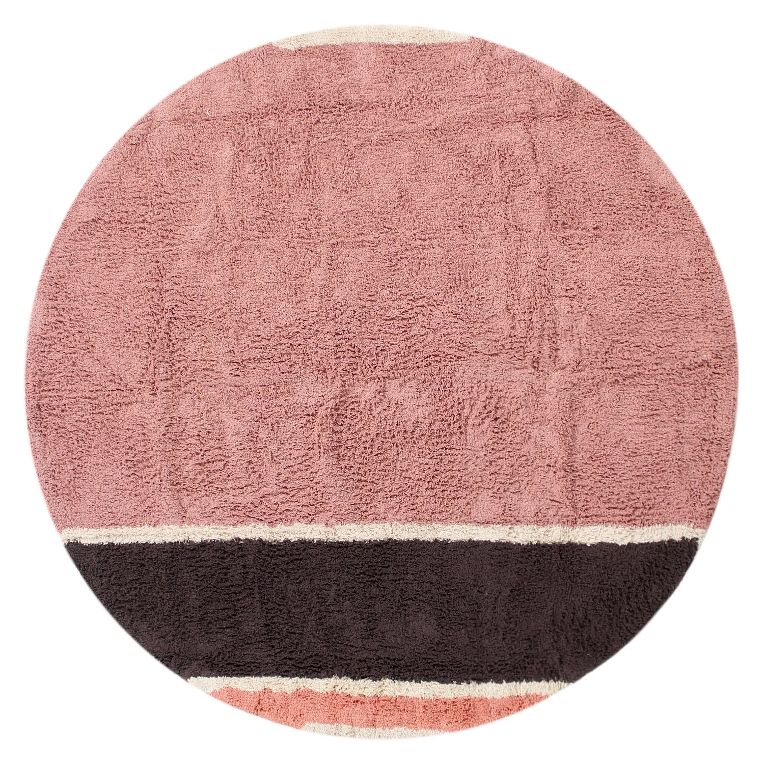 Tappeti rotondi - Vinci Natural Cotton Shaggy (rosa)
