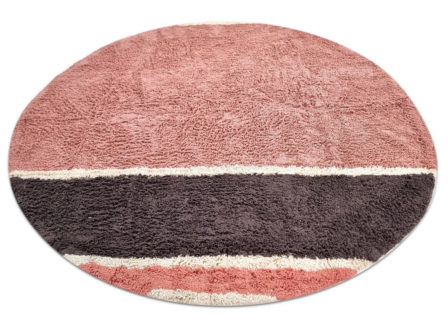 Tappeti rotondi - Vinci Natural Cotton Shaggy (rosa)