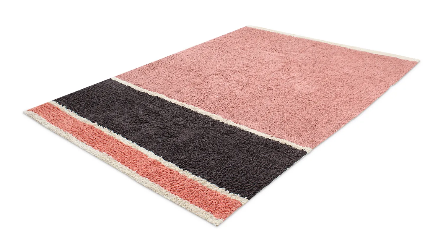 Tappeto A Pelo Lungo - Vinci Natural Cotton Shaggy (rosa)