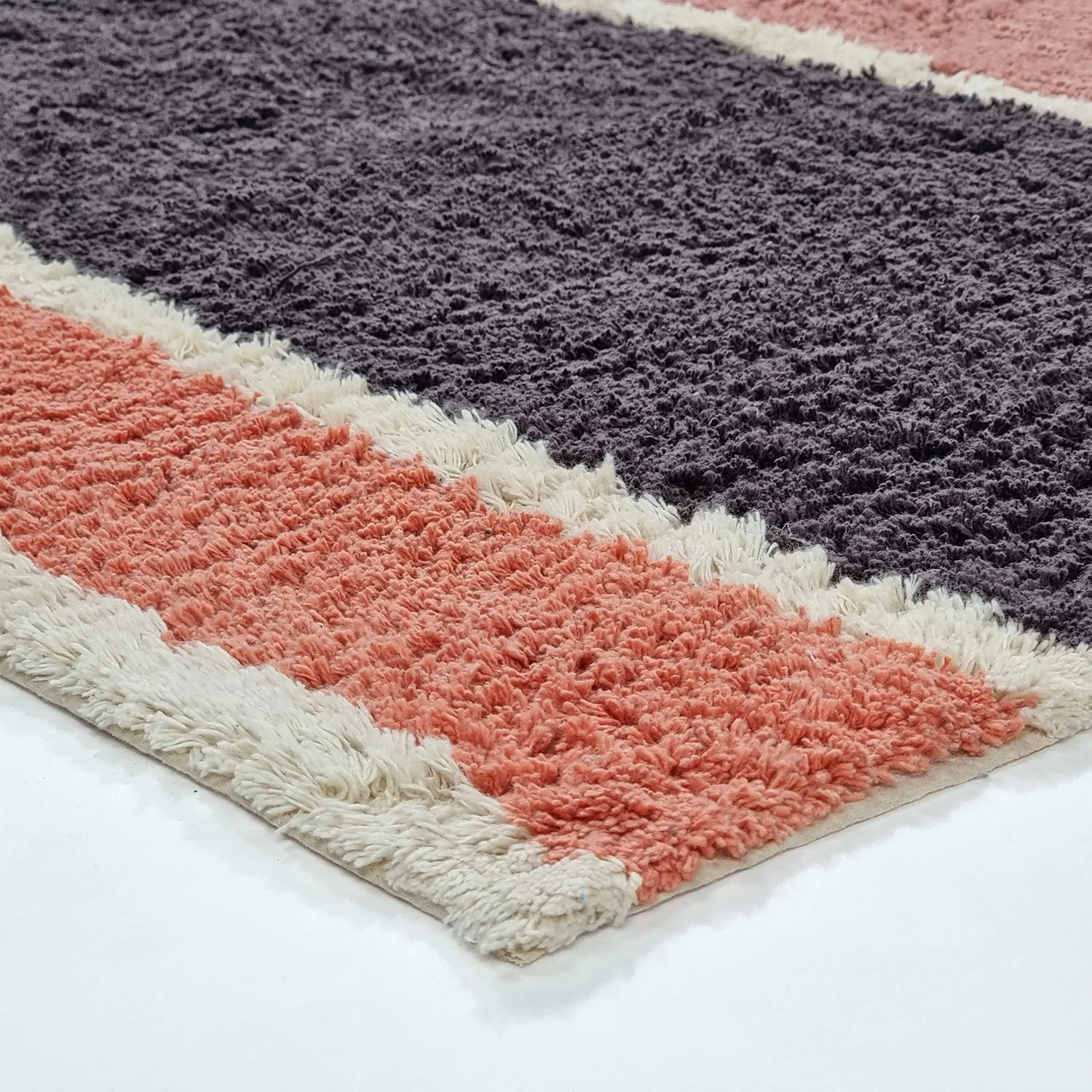 Tappeto A Pelo Lungo - Vinci Natural Cotton Shaggy (rosa)