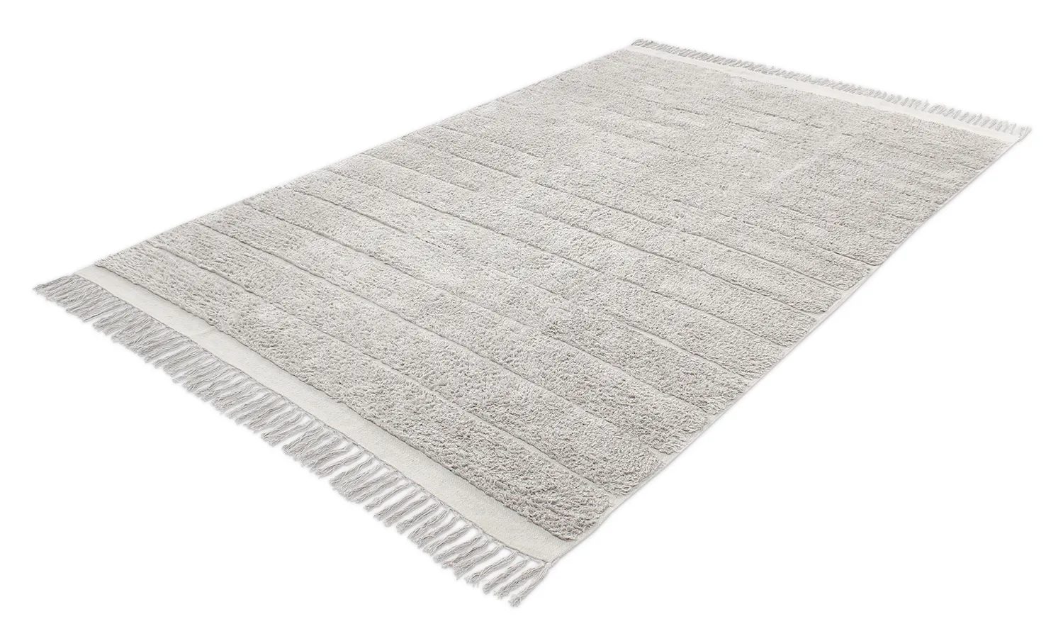 Tappeto A Pelo Lungo - Willow Natural Cotton Shaggy (greige)