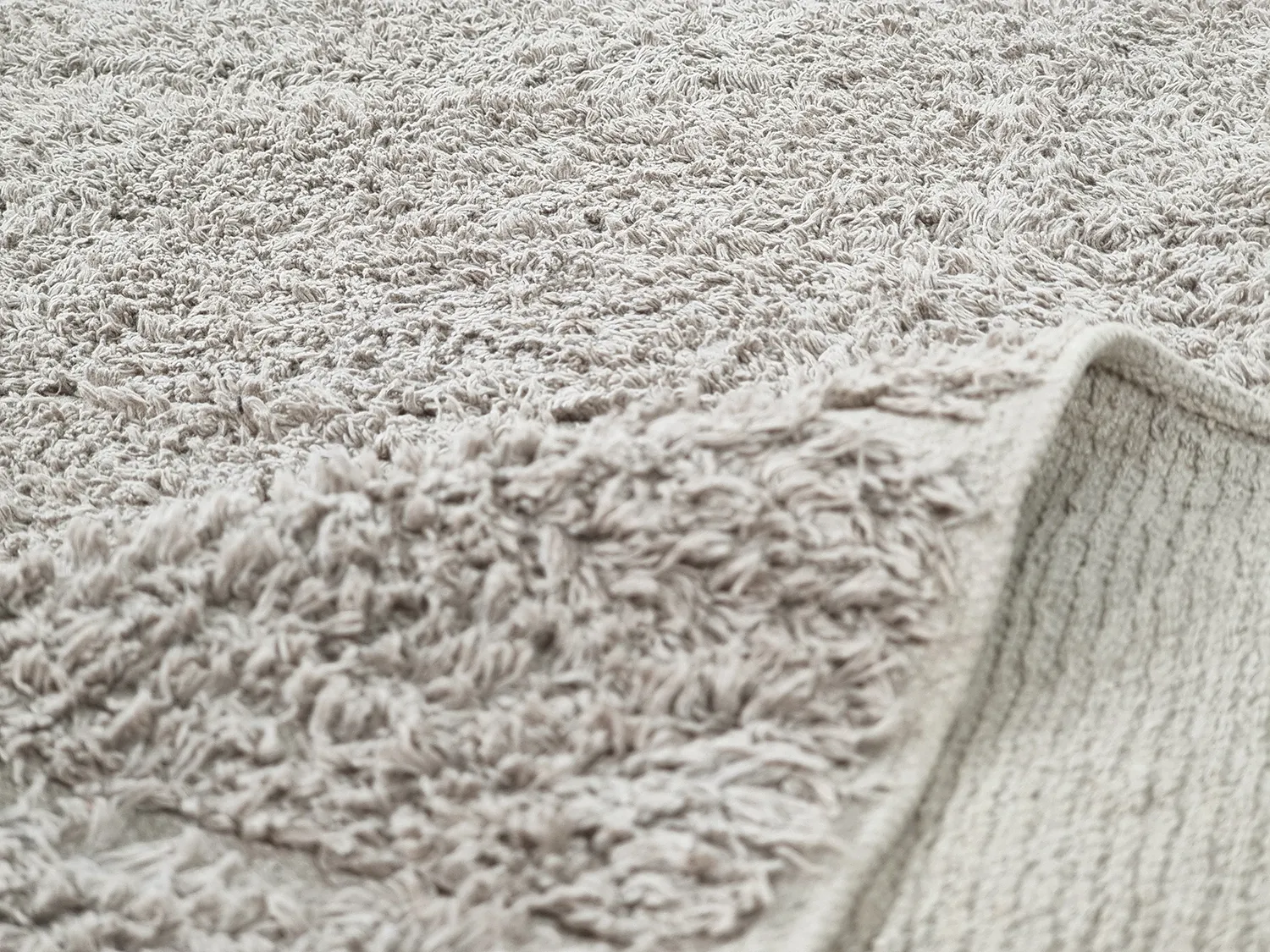 Tappeto A Pelo Lungo - Willow Natural Cotton Shaggy (greige)