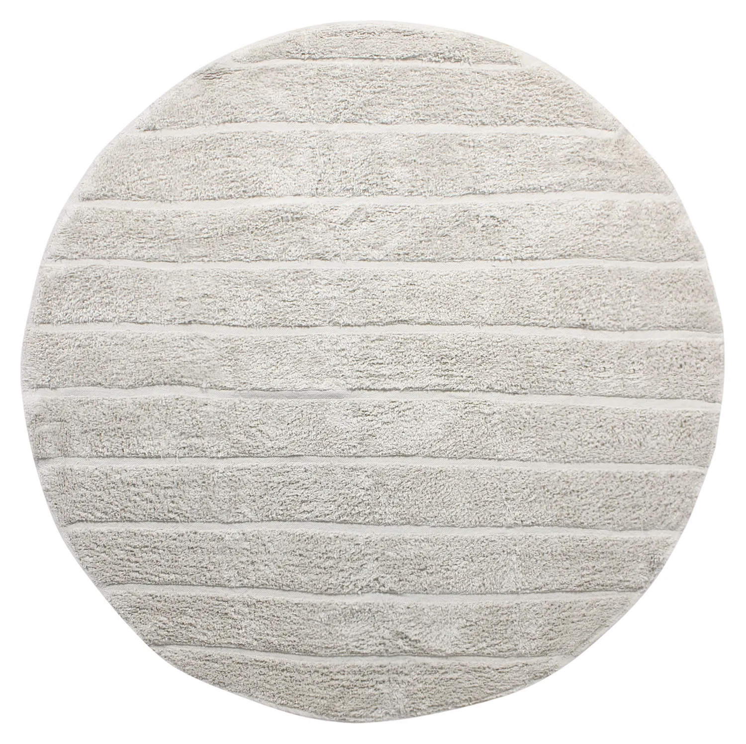 Tappeti rotondi - Willow Natural Cotton Shaggy (greige)