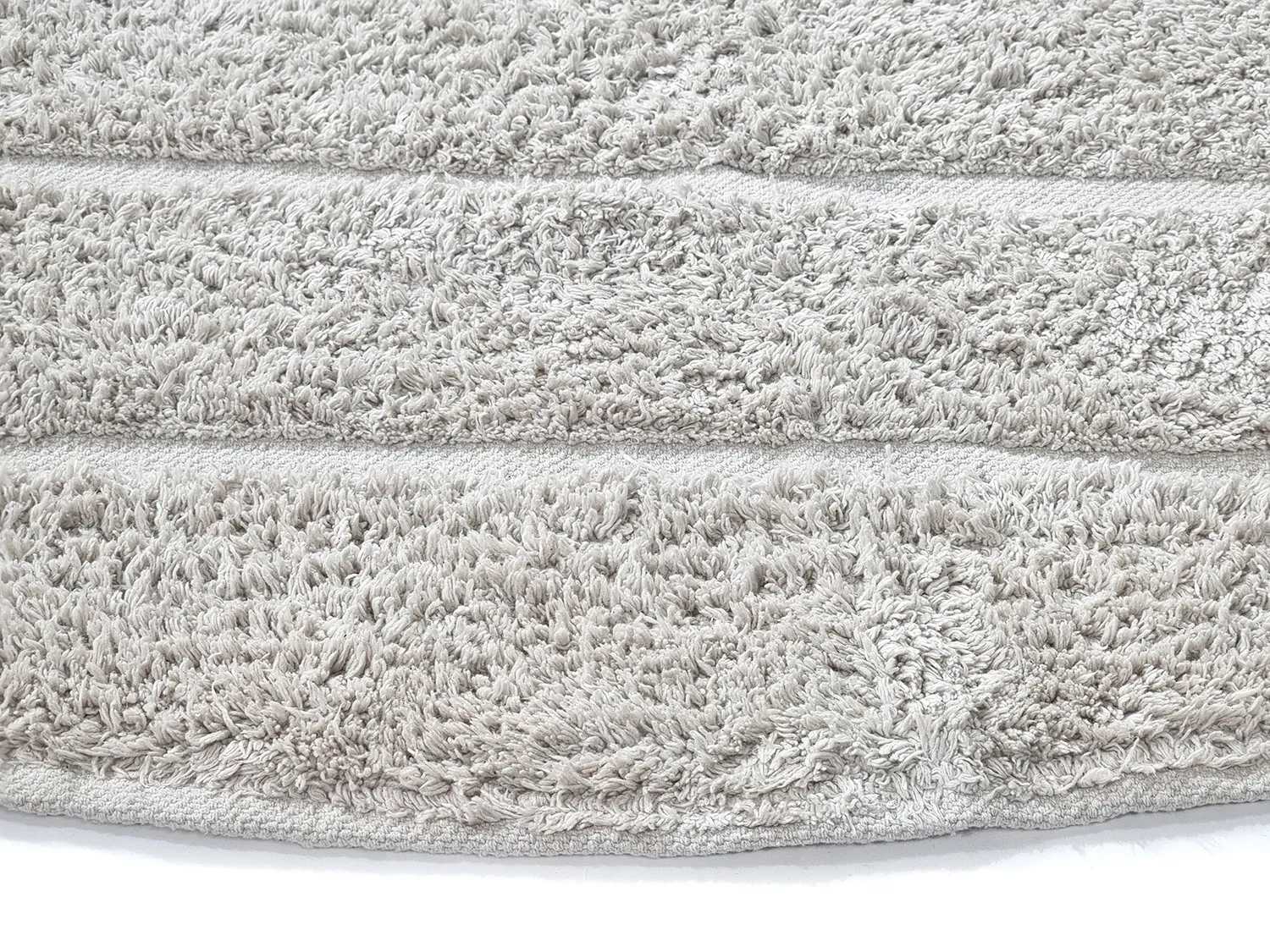 Tappeti rotondi - Willow Natural Cotton Shaggy (greige)