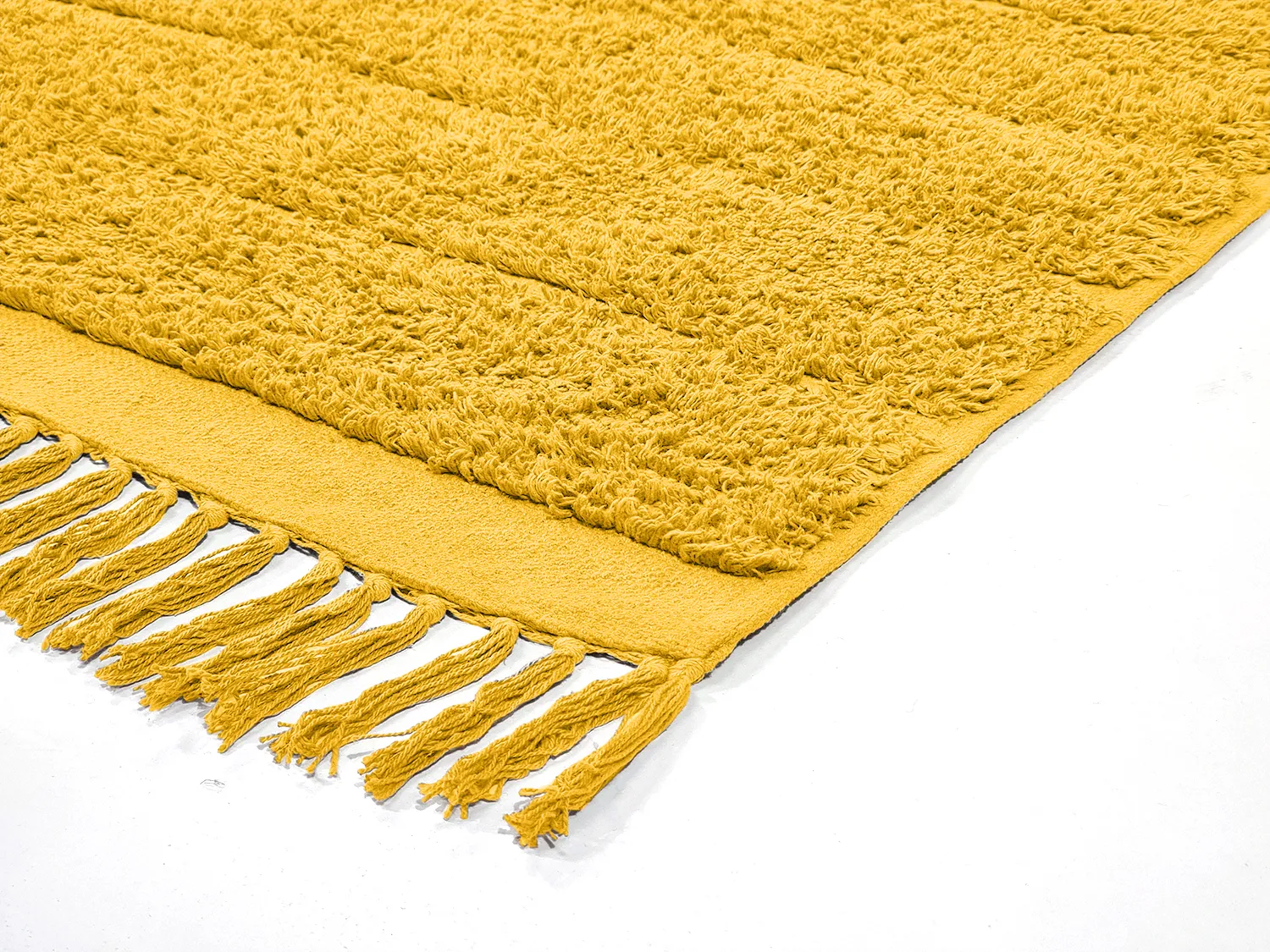 Tappeto A Pelo Lungo - Willow Natural Cotton Shaggy (giallo)