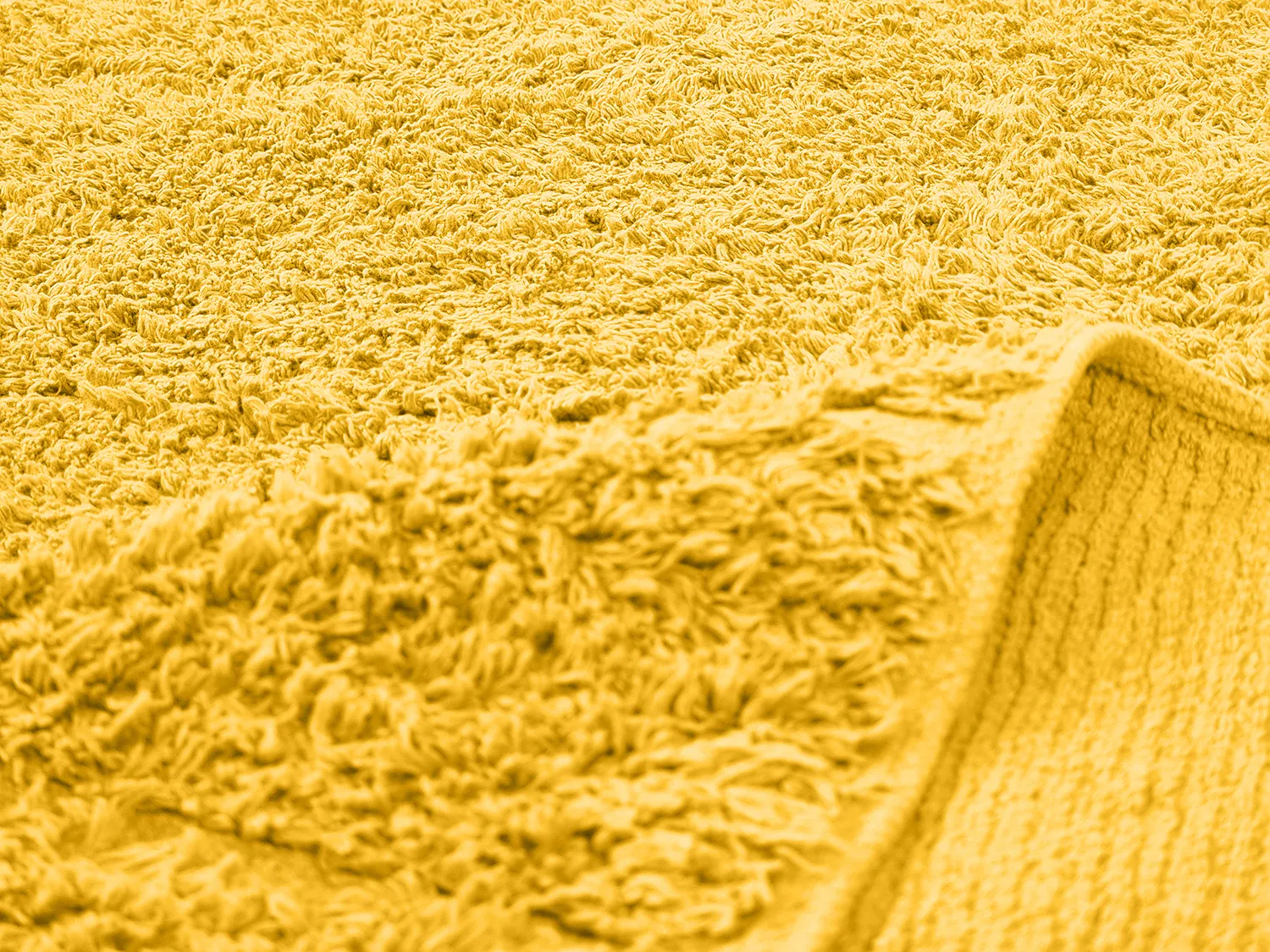 Tappeto A Pelo Lungo - Willow Natural Cotton Shaggy (giallo)