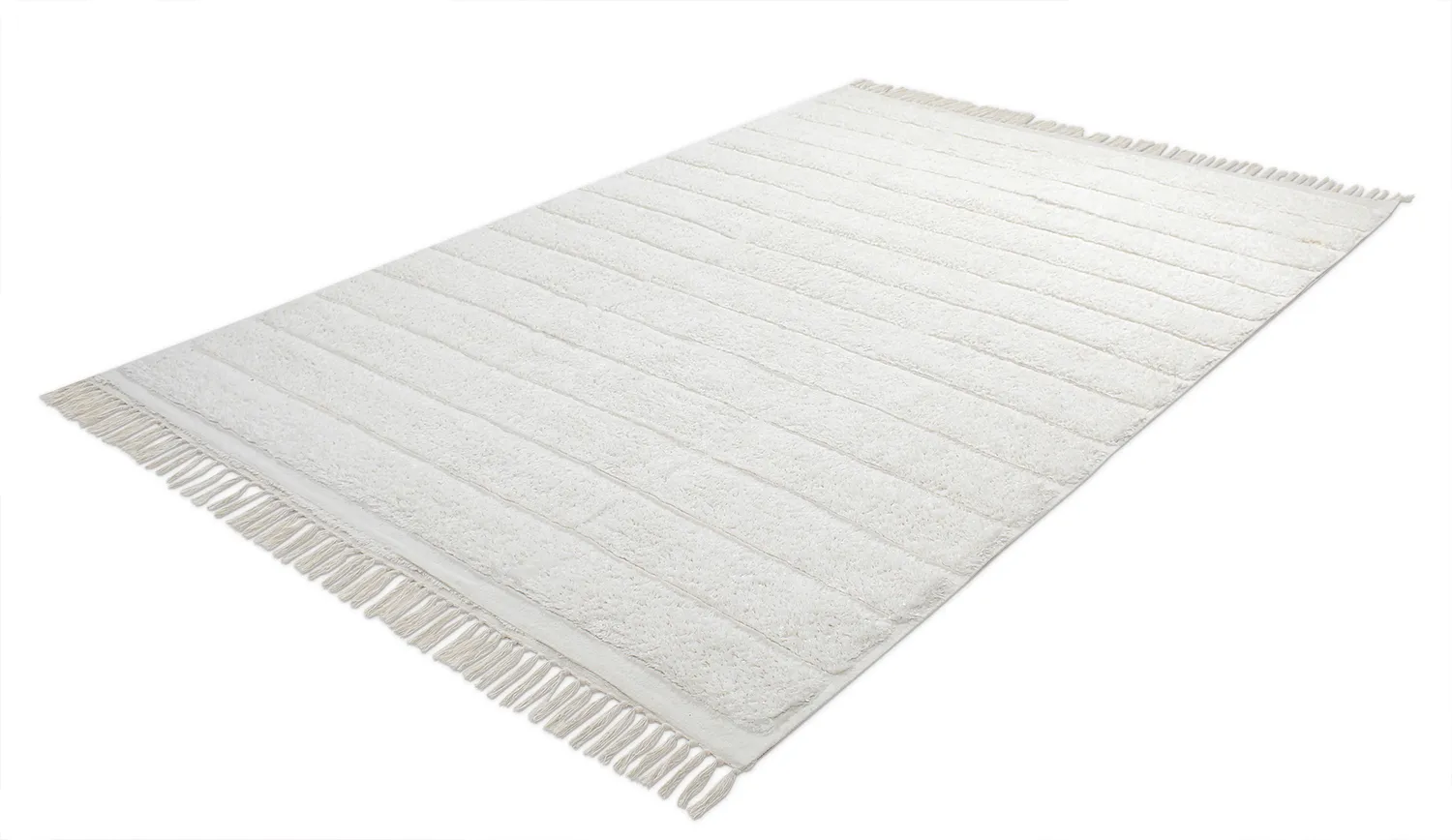 Tappeto A Pelo Lungo - Willow Natural Cotton Shaggy (offwhite)