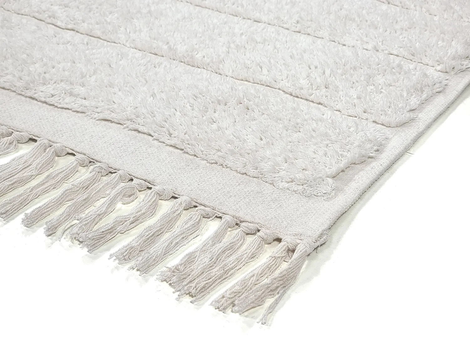 Tappeto A Pelo Lungo - Willow Natural Cotton Shaggy (offwhite)