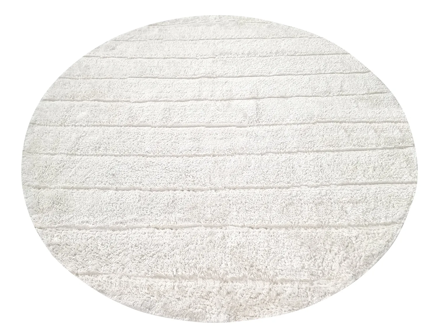 Tappeti rotondi - Willow Natural Cotton Shaggy (offwhite)