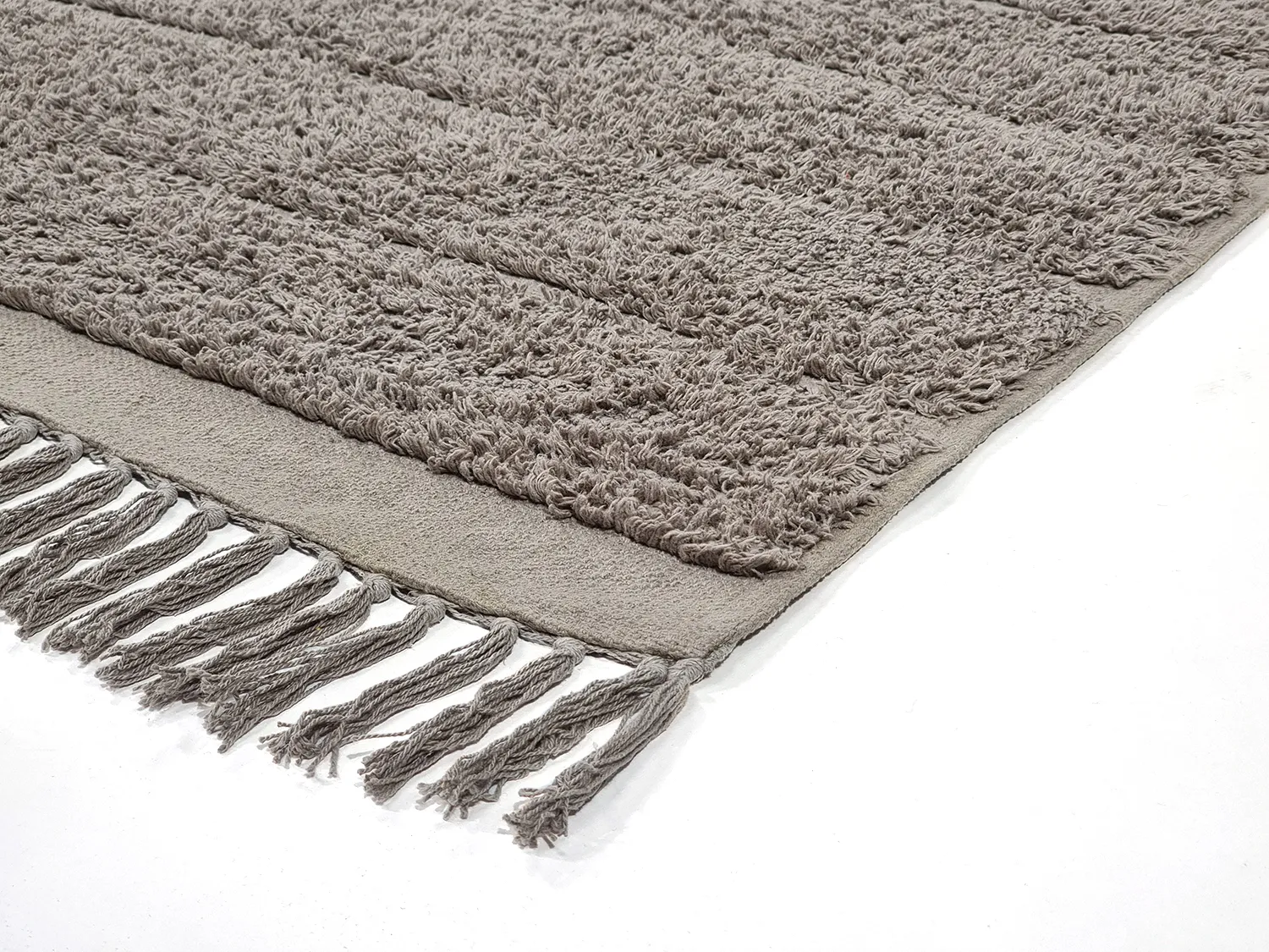 Tappeto A Pelo Lungo - Willow Natural Cotton Shaggy (taupe)