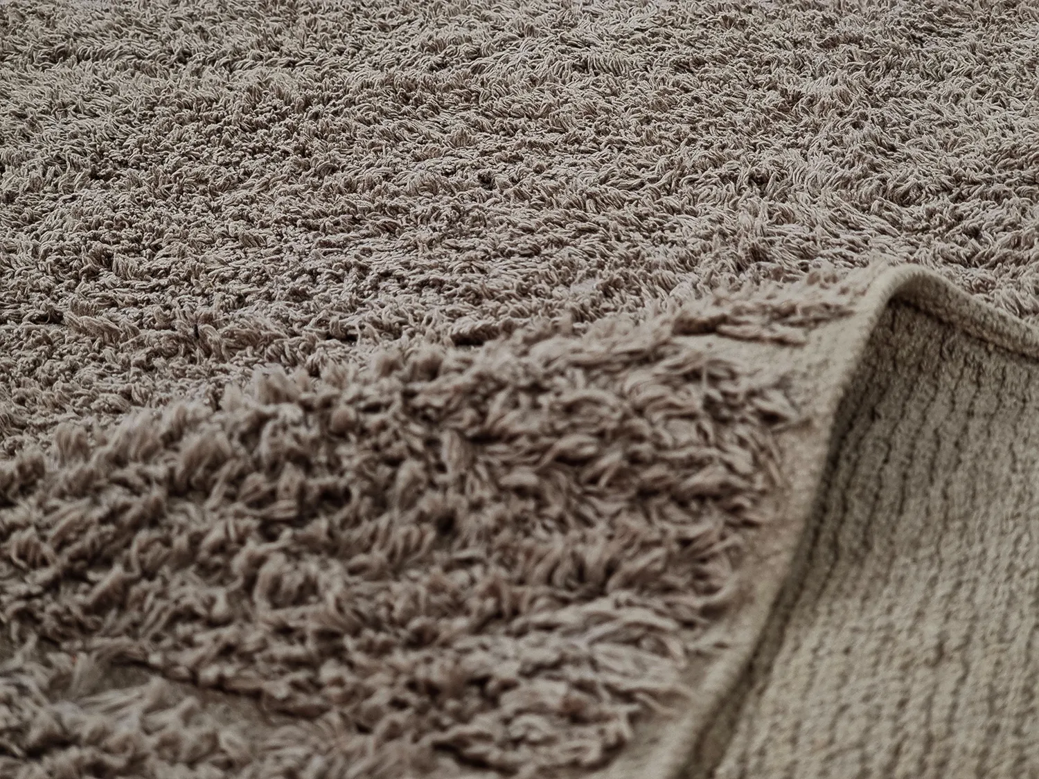 Tappeto A Pelo Lungo - Willow Natural Cotton Shaggy (taupe)
