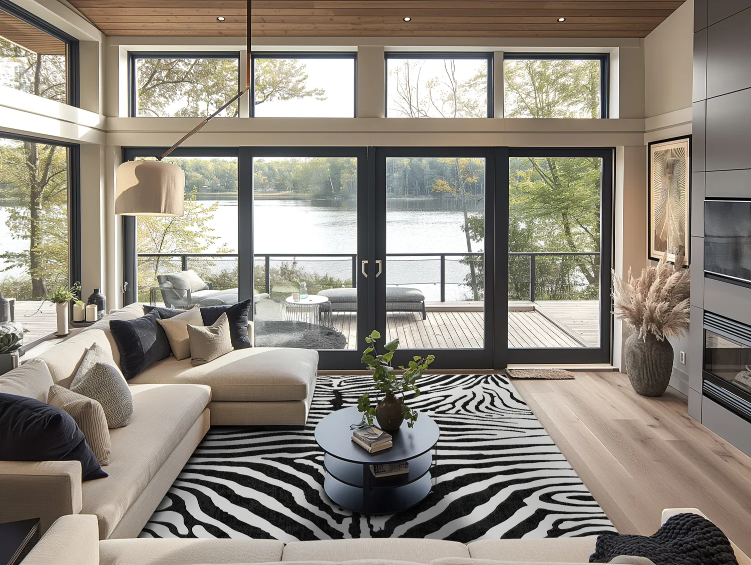 Tappeto Wilton - Zebra (nero/bianco)