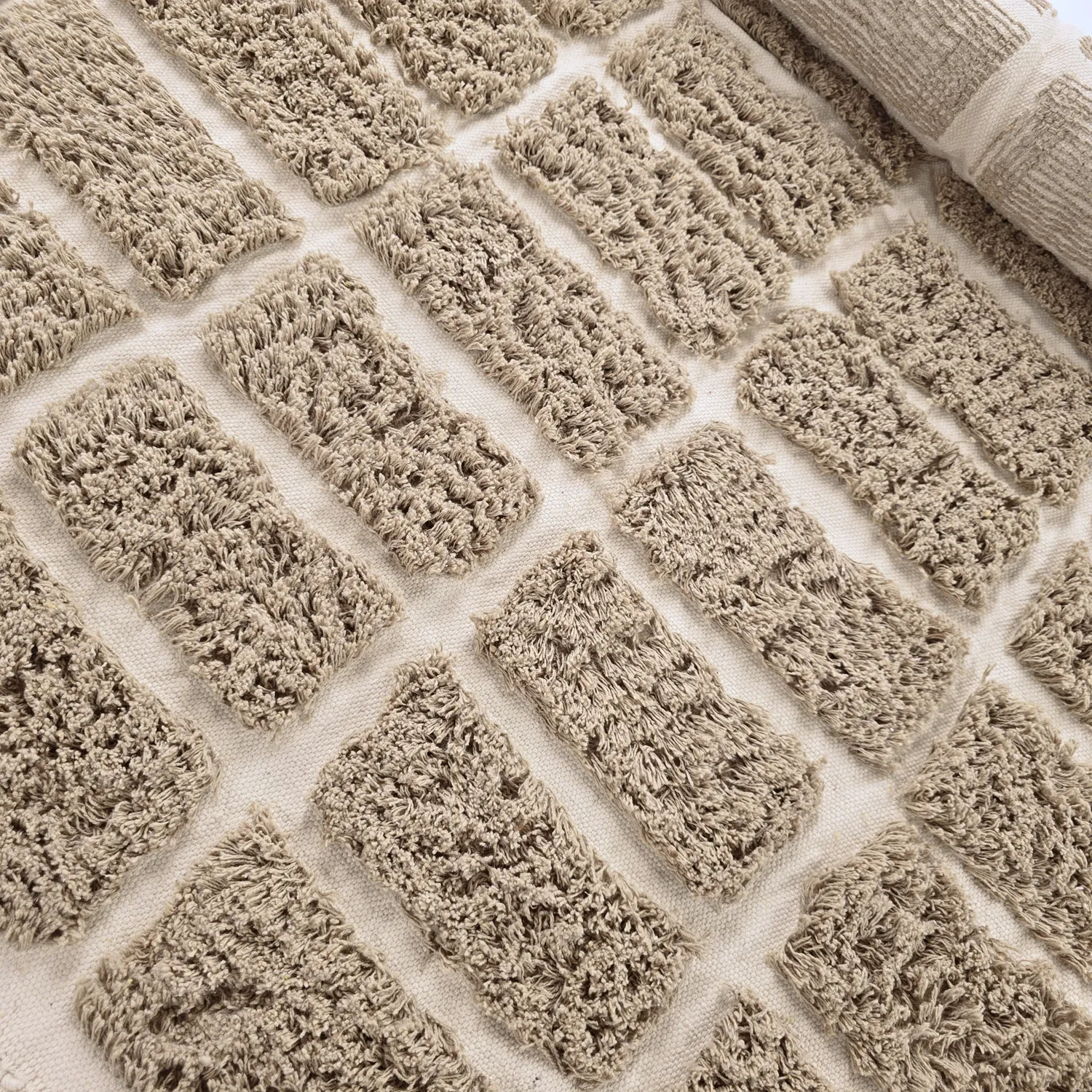 Tappeto A Pelo Lungo - Zola Natural Cotton Shaggy (beige)