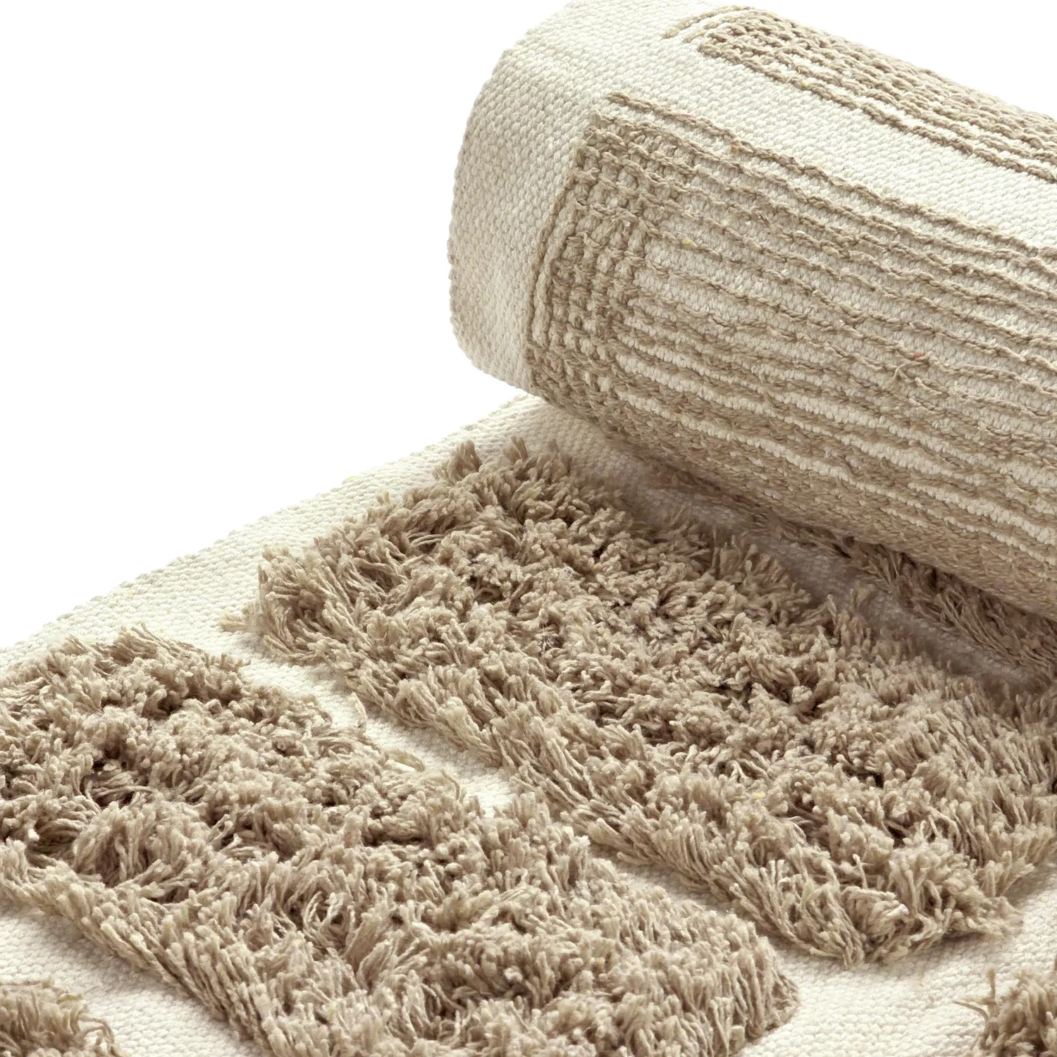 Tappeto A Pelo Lungo - Zola Natural Cotton Shaggy (beige)
