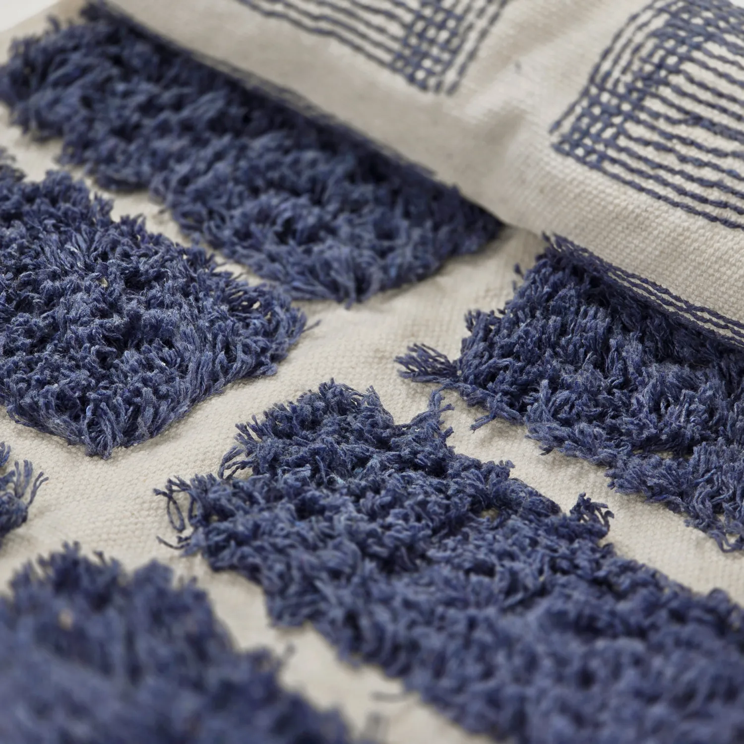 Tappeto A Pelo Lungo - Zola Natural Cotton Shaggy (blu)