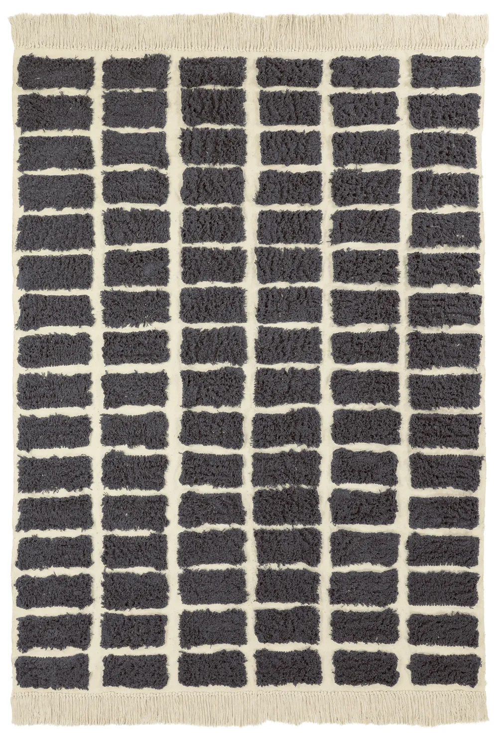 Tappeto A Pelo Lungo - Zola Natural Cotton Shaggy (grigio scuro)