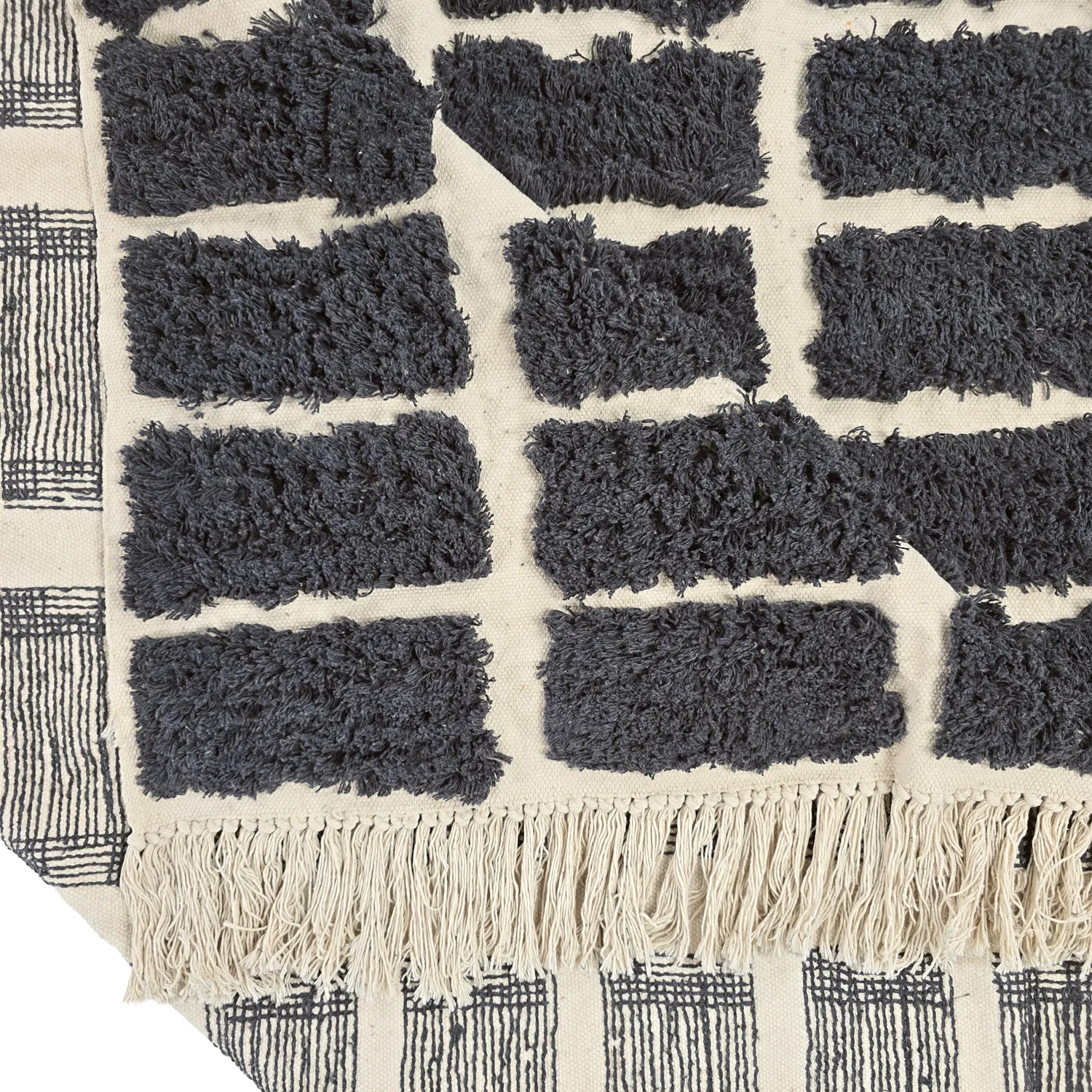 Tappeto A Pelo Lungo - Zola Natural Cotton Shaggy (grigio scuro)