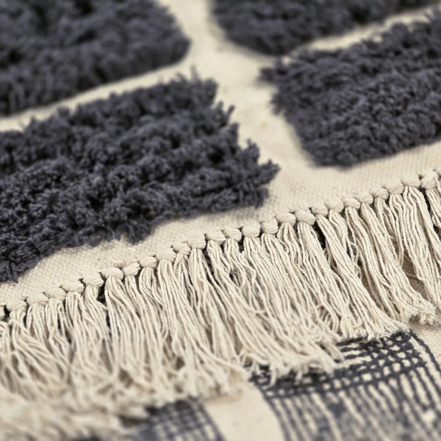 Tappeto A Pelo Lungo - Zola Natural Cotton Shaggy (grigio scuro)