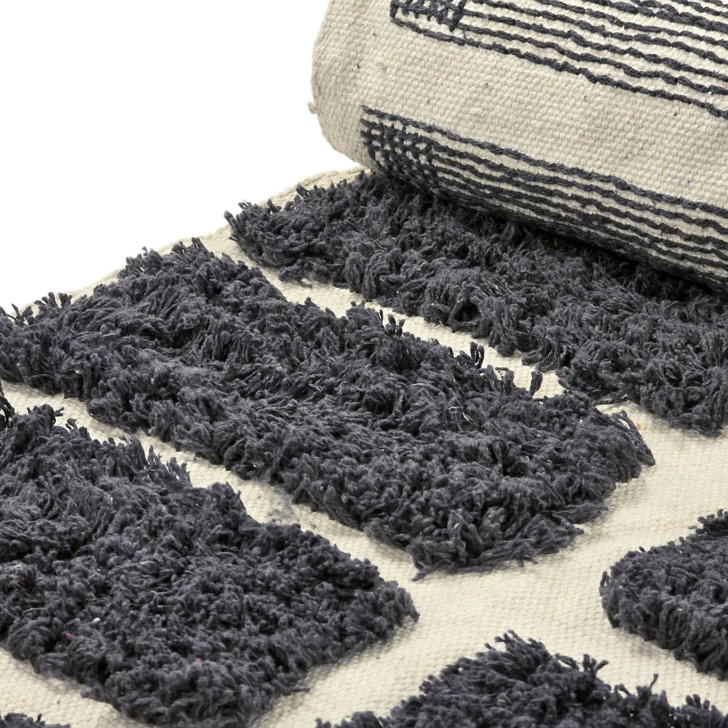 Tappeto A Pelo Lungo - Zola Natural Cotton Shaggy (grigio scuro)