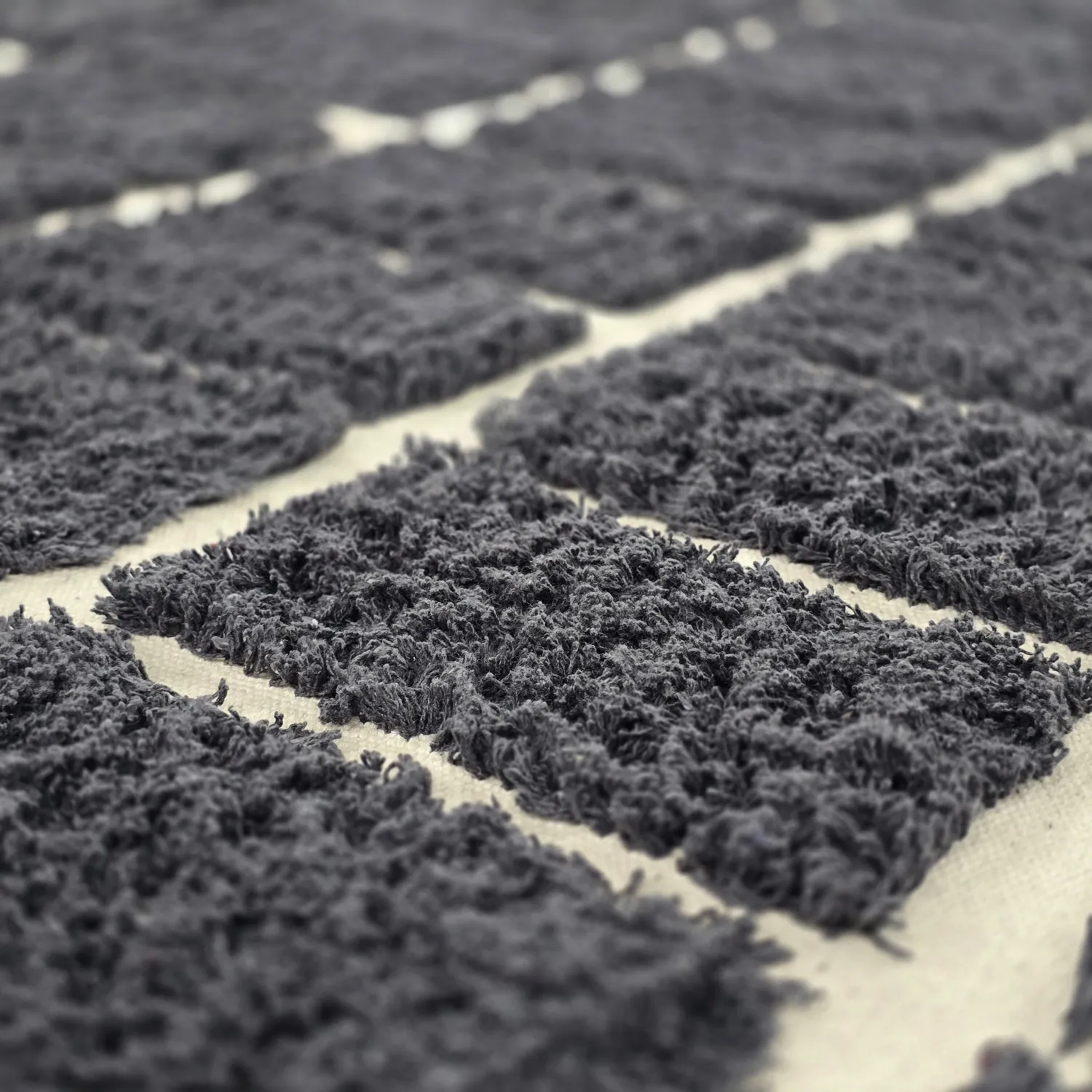 Tappeto rotondo - Zola Natural Cotton Shaggy (grigio scuro)