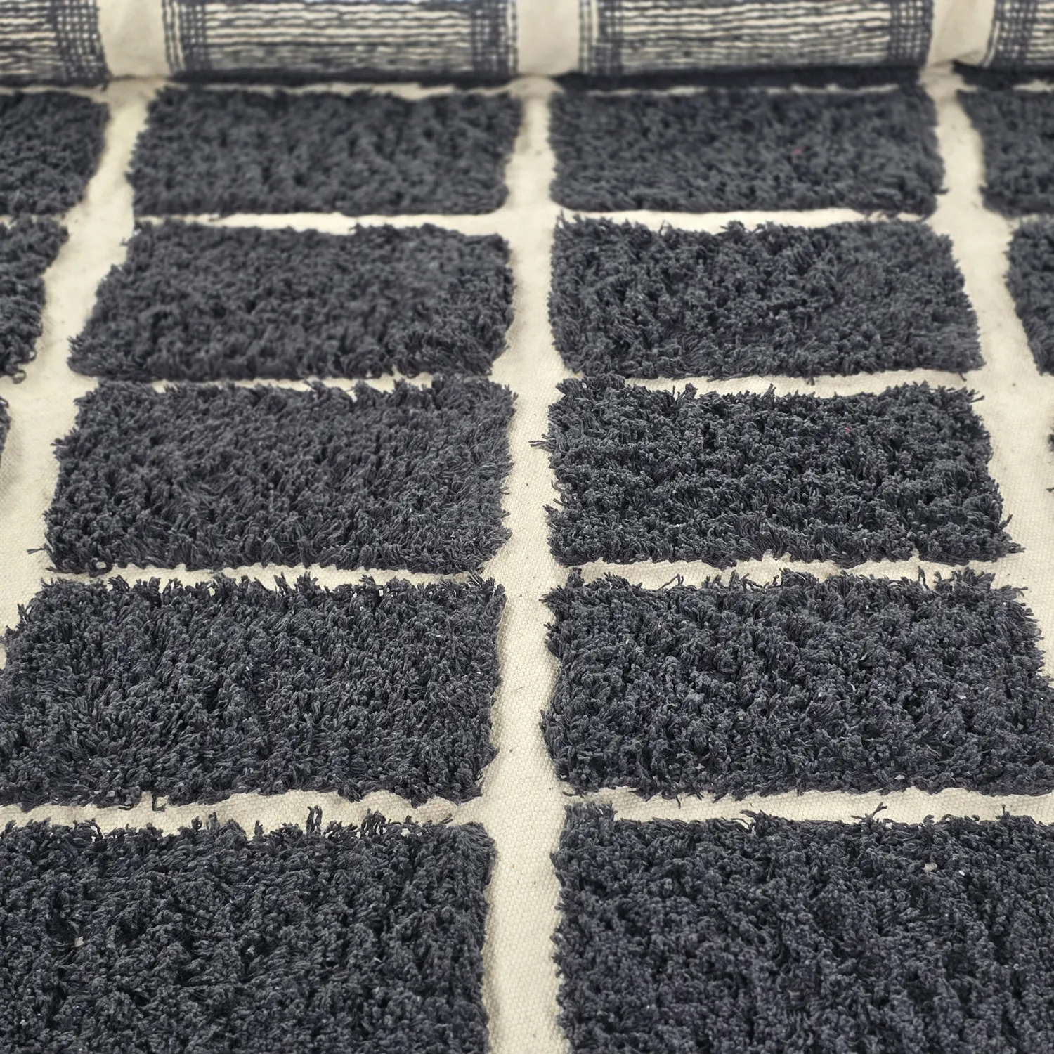 Tappeto rotondo - Zola Natural Cotton Shaggy (grigio scuro)