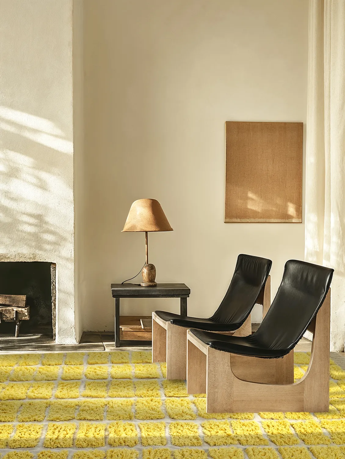 Tappeto A Pelo Lungo - Zola Natural Cotton Shaggy (giallo)