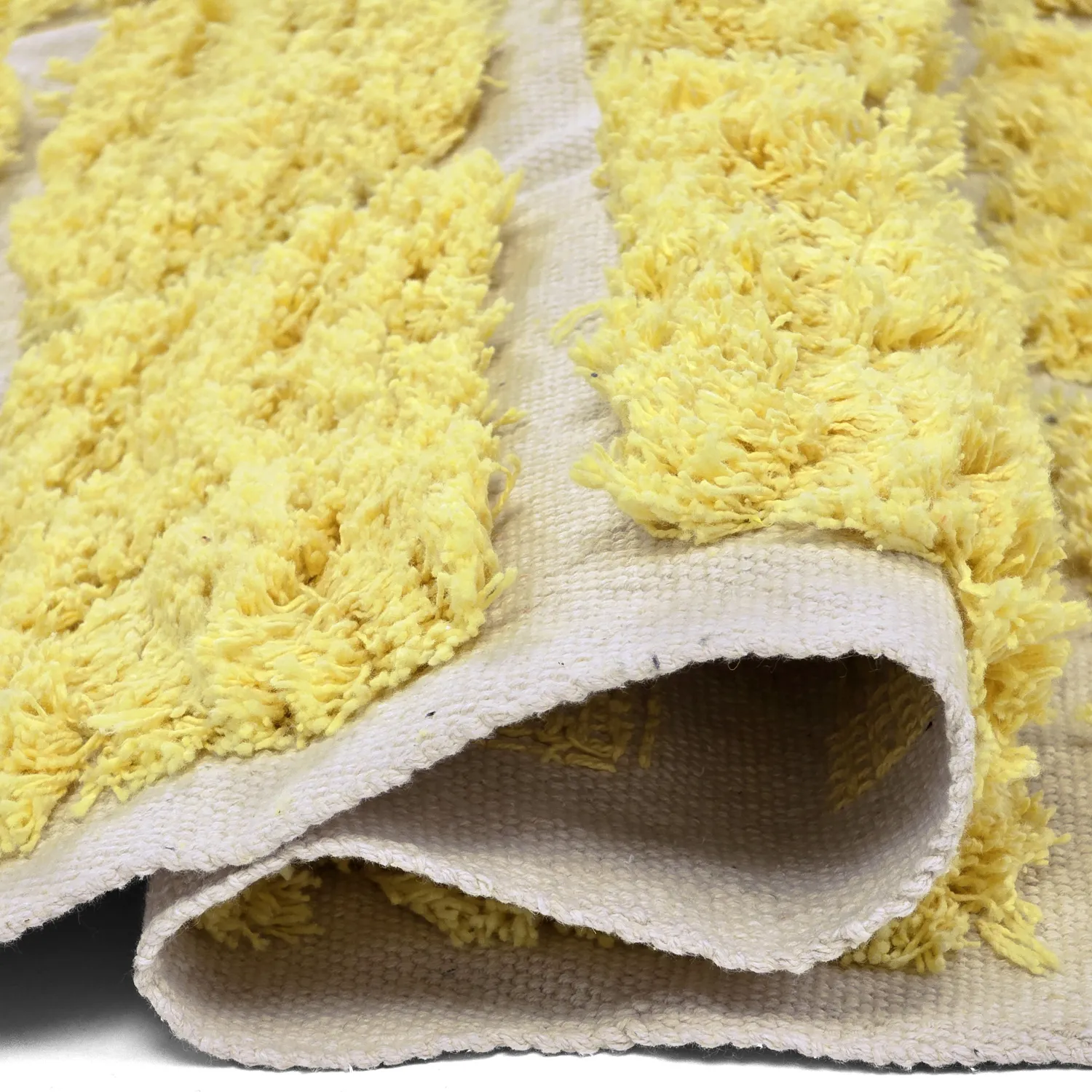 Tappeto A Pelo Lungo - Zola Natural Cotton Shaggy (giallo)
