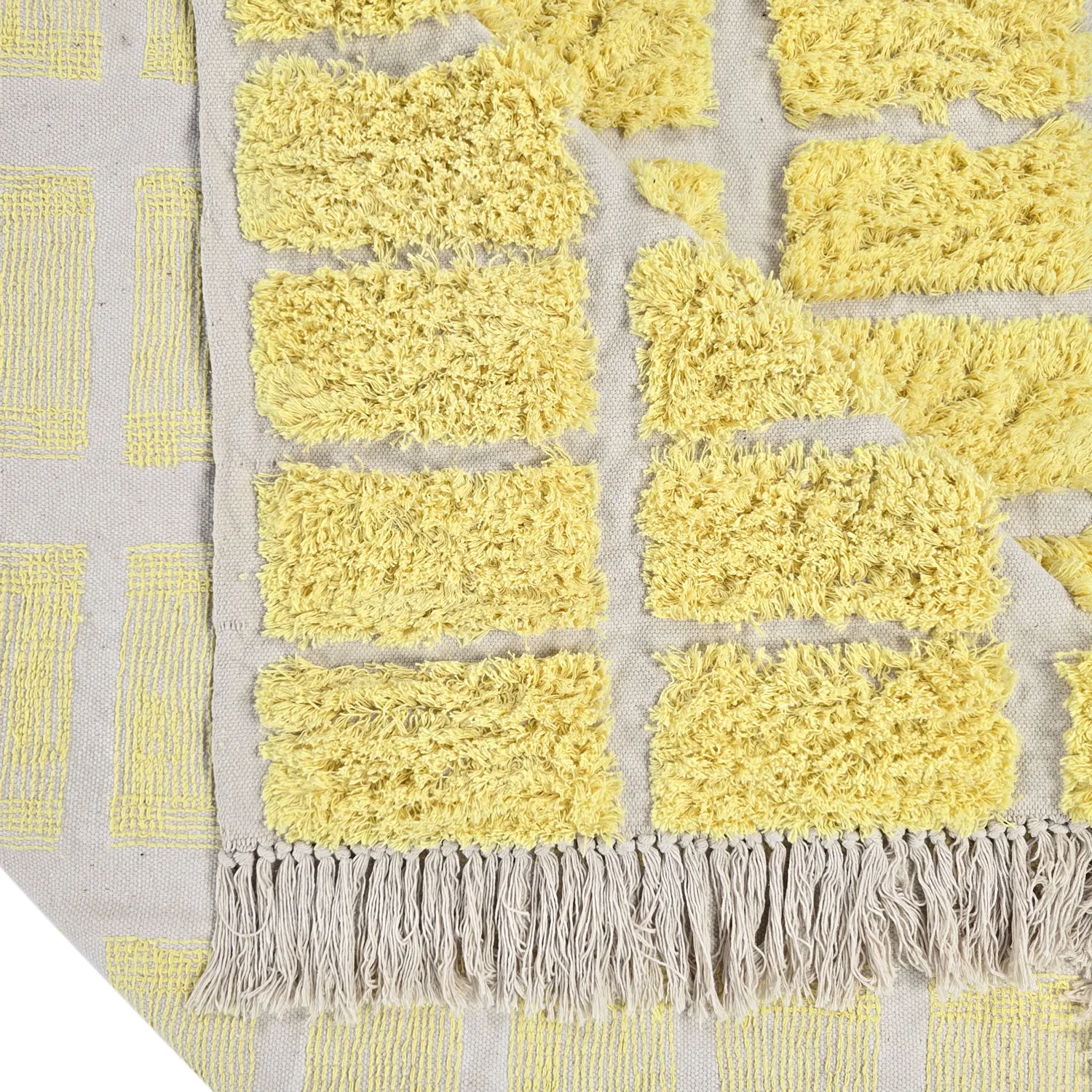 Tappeto A Pelo Lungo - Zola Natural Cotton Shaggy (giallo)