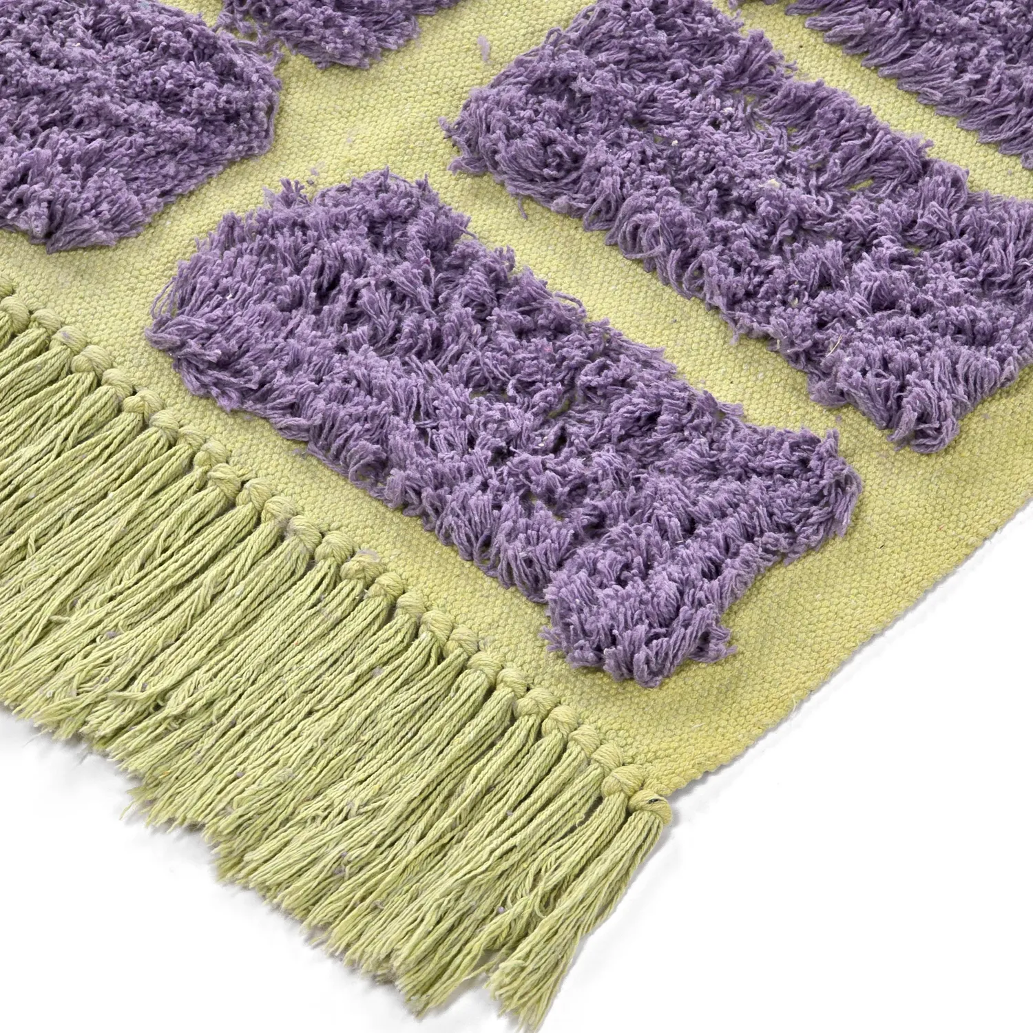 Tappeto A Pelo Lungo - Zola Natural Cotton Shaggy (viola)
