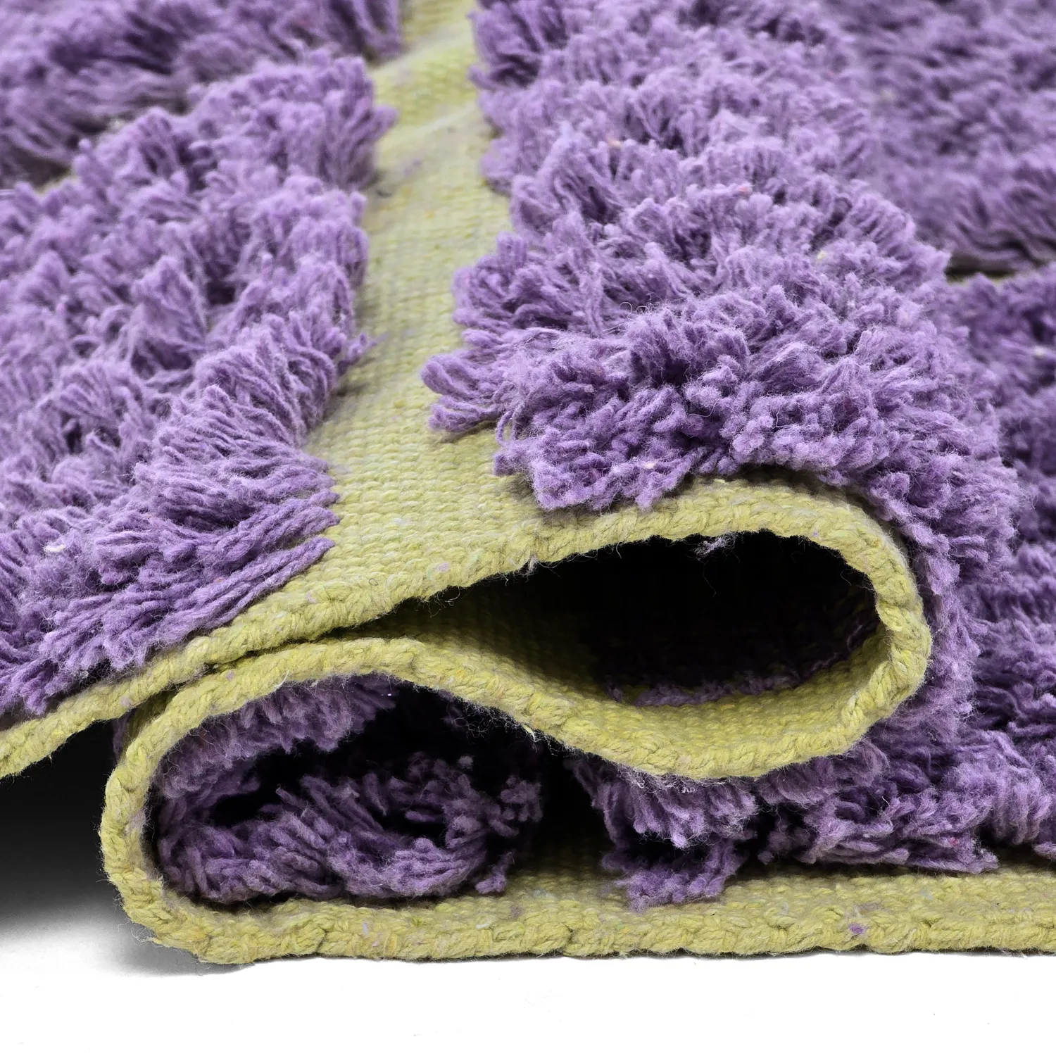 Tappeto A Pelo Lungo - Zola Natural Cotton Shaggy (viola)