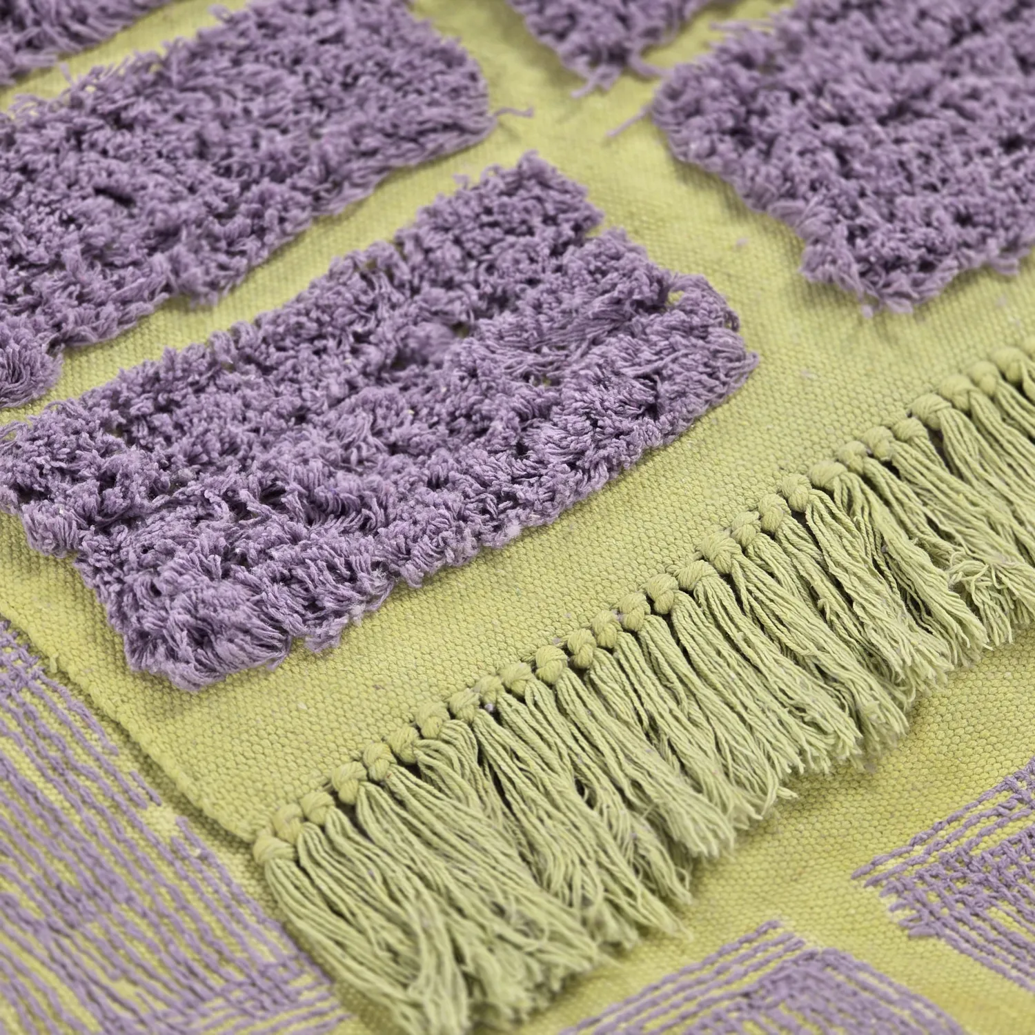Tappeto A Pelo Lungo - Zola Natural Cotton Shaggy (viola)