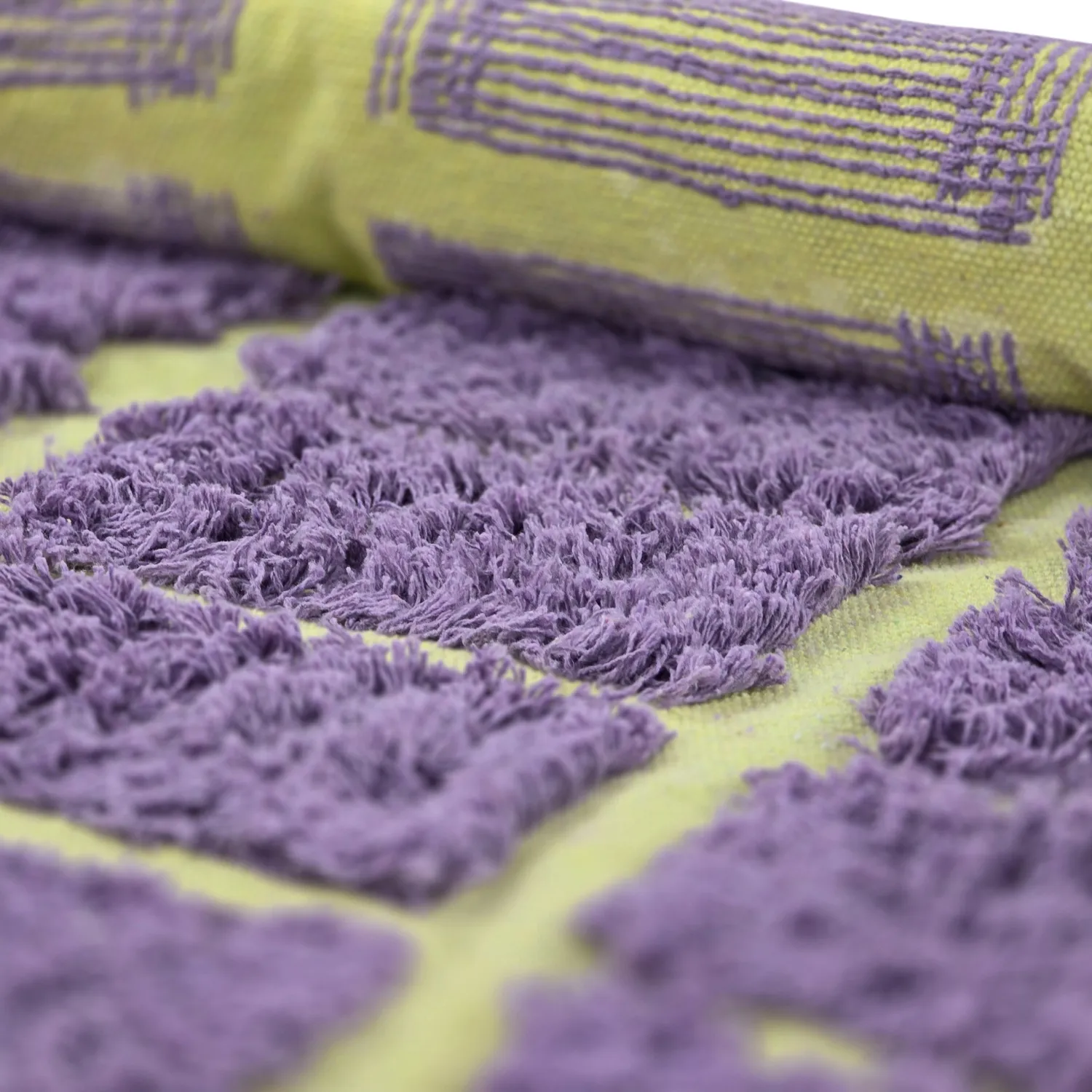 Tappeto A Pelo Lungo - Zola Natural Cotton Shaggy (viola)