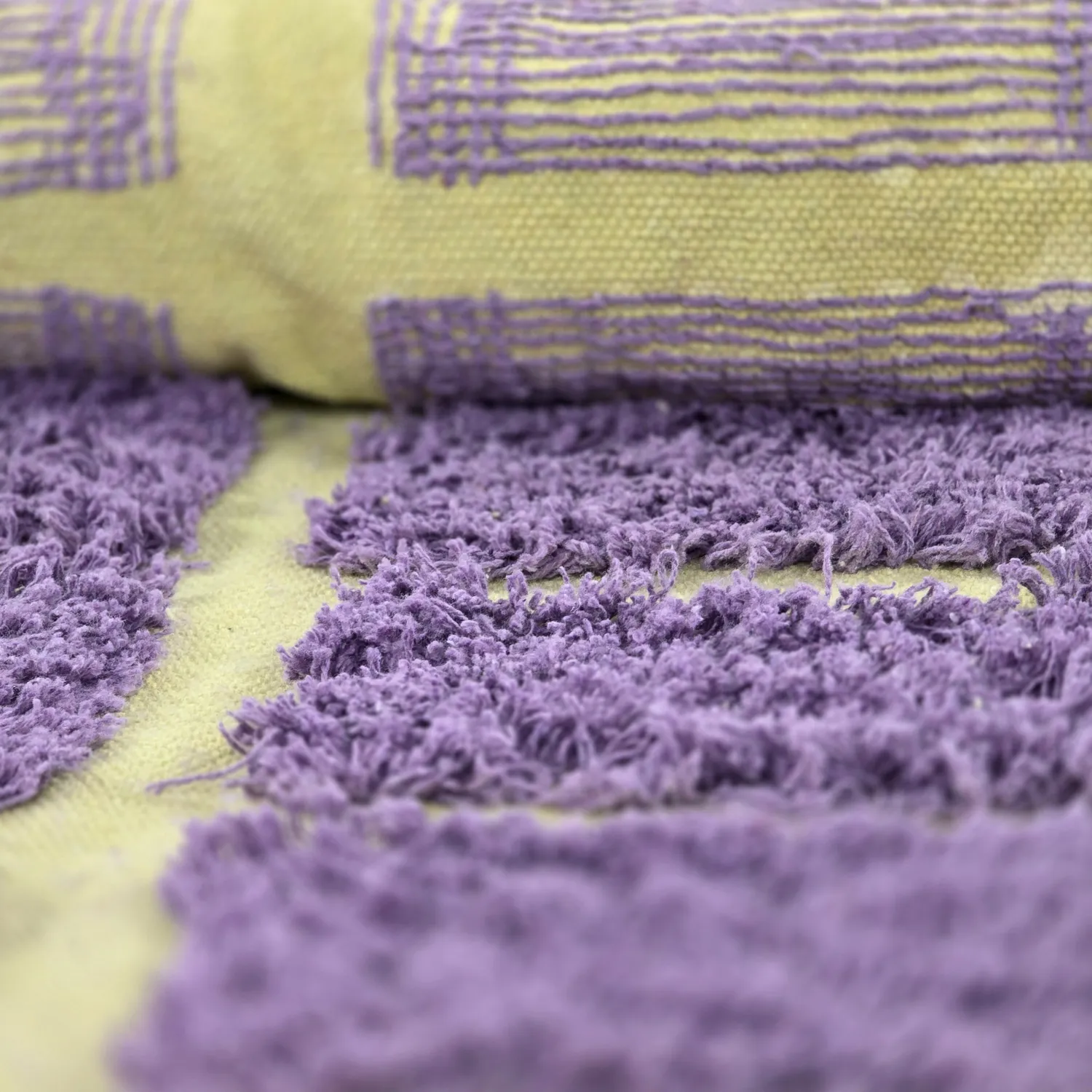 Tappeto A Pelo Lungo - Zola Natural Cotton Shaggy (viola)
