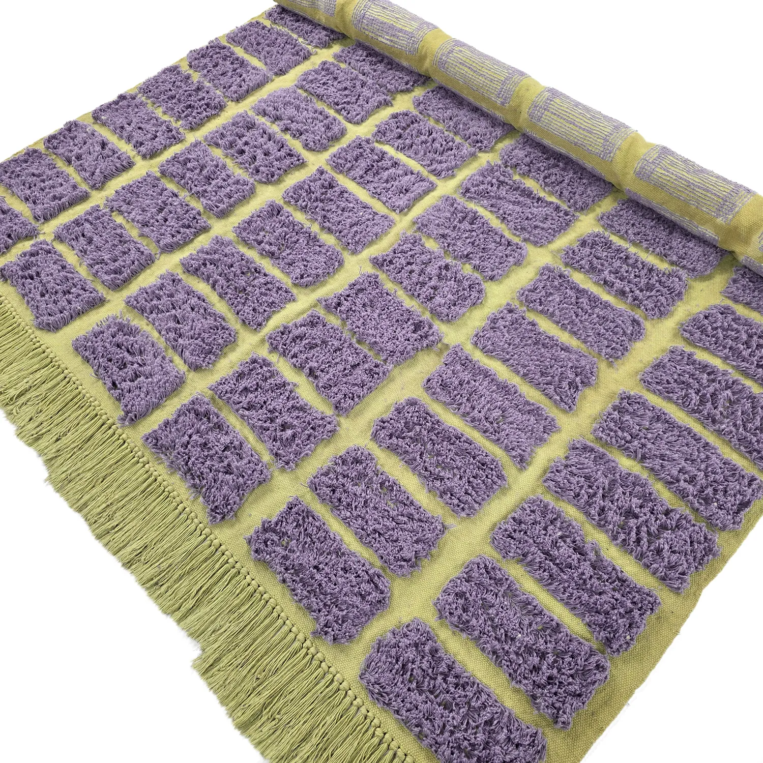 Tappeto A Pelo Lungo - Zola Natural Cotton Shaggy (viola)