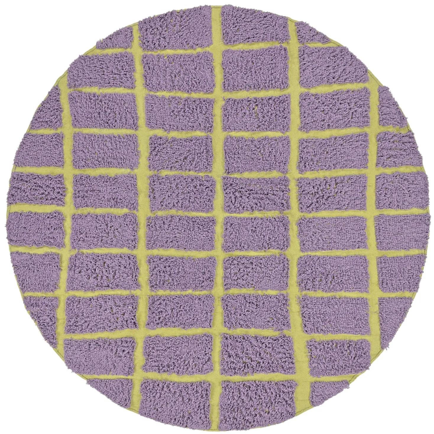 Tappeto rotondo - Zola Natural Cotton Shaggy (viola)