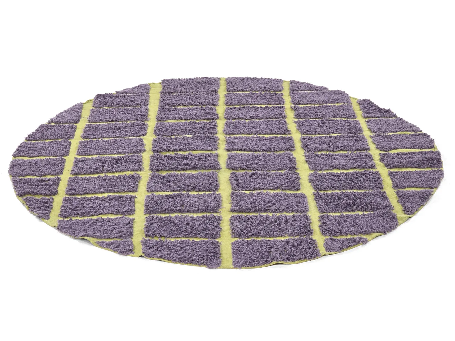 Tappeto rotondo - Zola Natural Cotton Shaggy (viola)