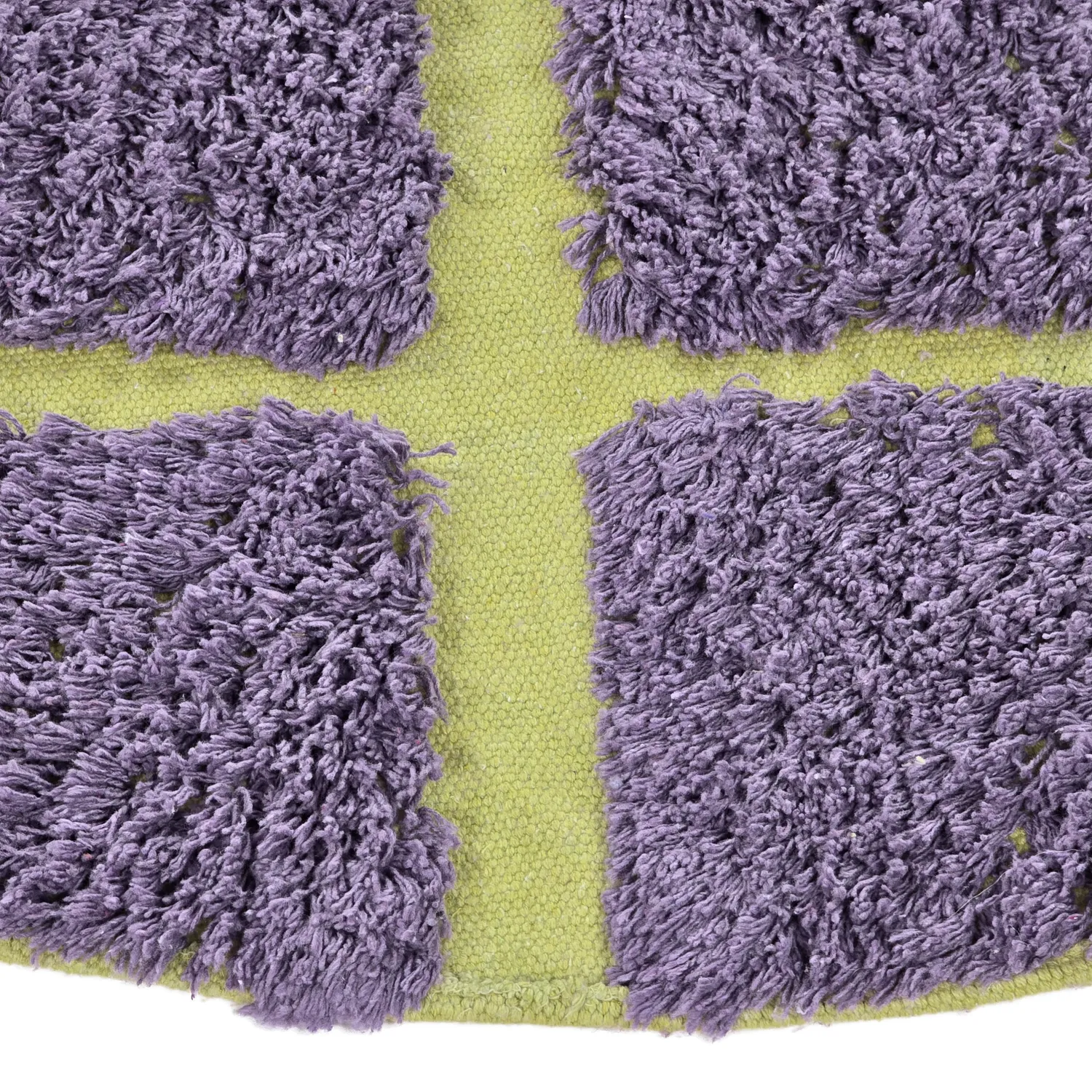 Tappeto rotondo - Zola Natural Cotton Shaggy (viola)