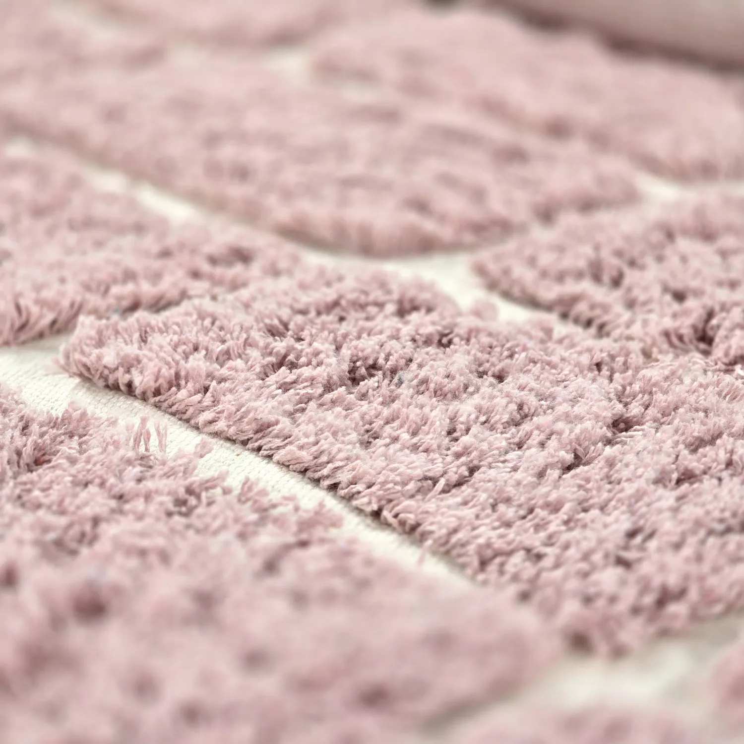 Tappeto rotondo - Zola Natural Cotton Shaggy (rosa)
