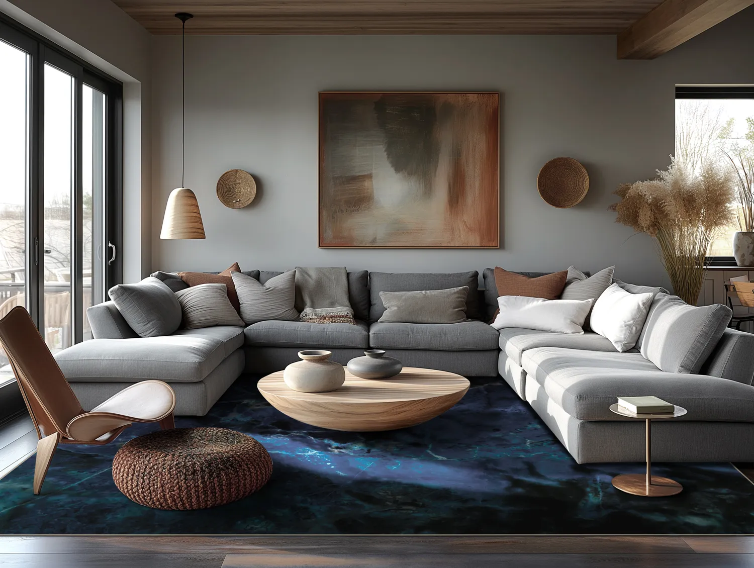 Tappeto Wilton - Zuani (blu scuro)