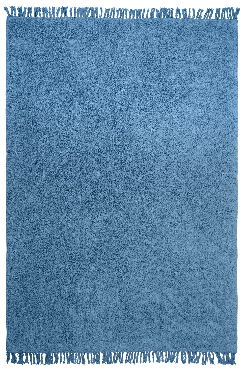 Tappeto A Pelo Lungo - Alba Natural Cotton Shaggy (blu)