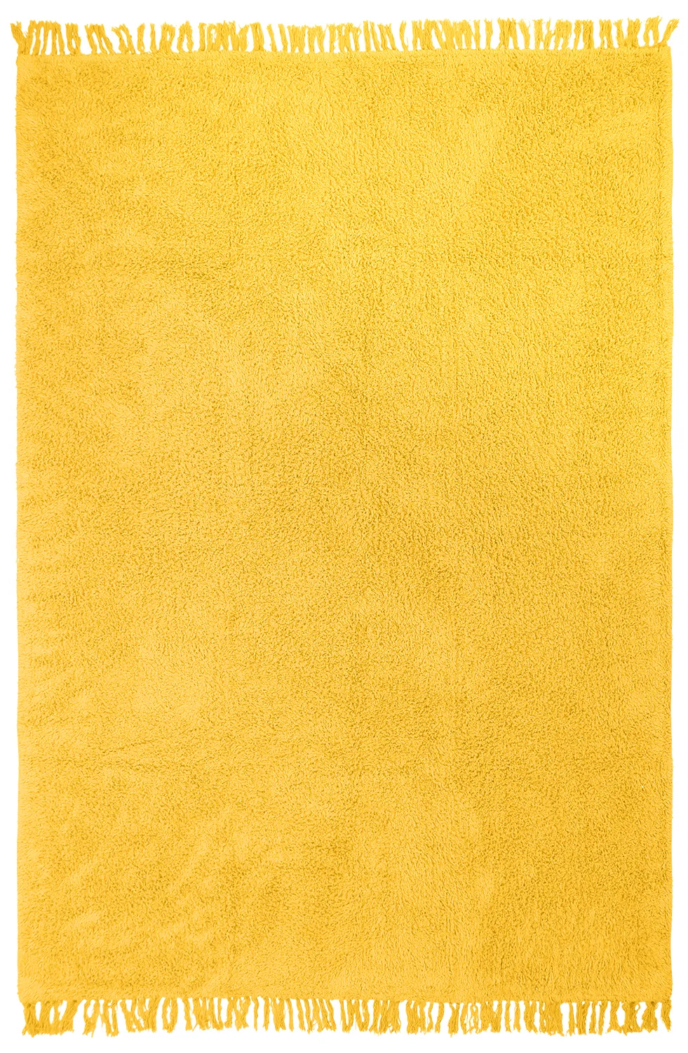 Tappeto A Pelo Lungo - Alba Natural Cotton Shaggy (giallo)