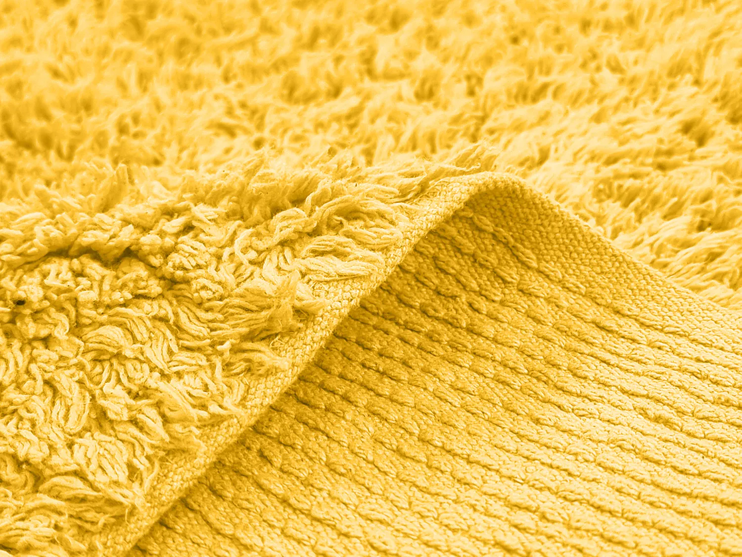 Tappeto A Pelo Lungo - Alba Natural Cotton Shaggy (giallo)