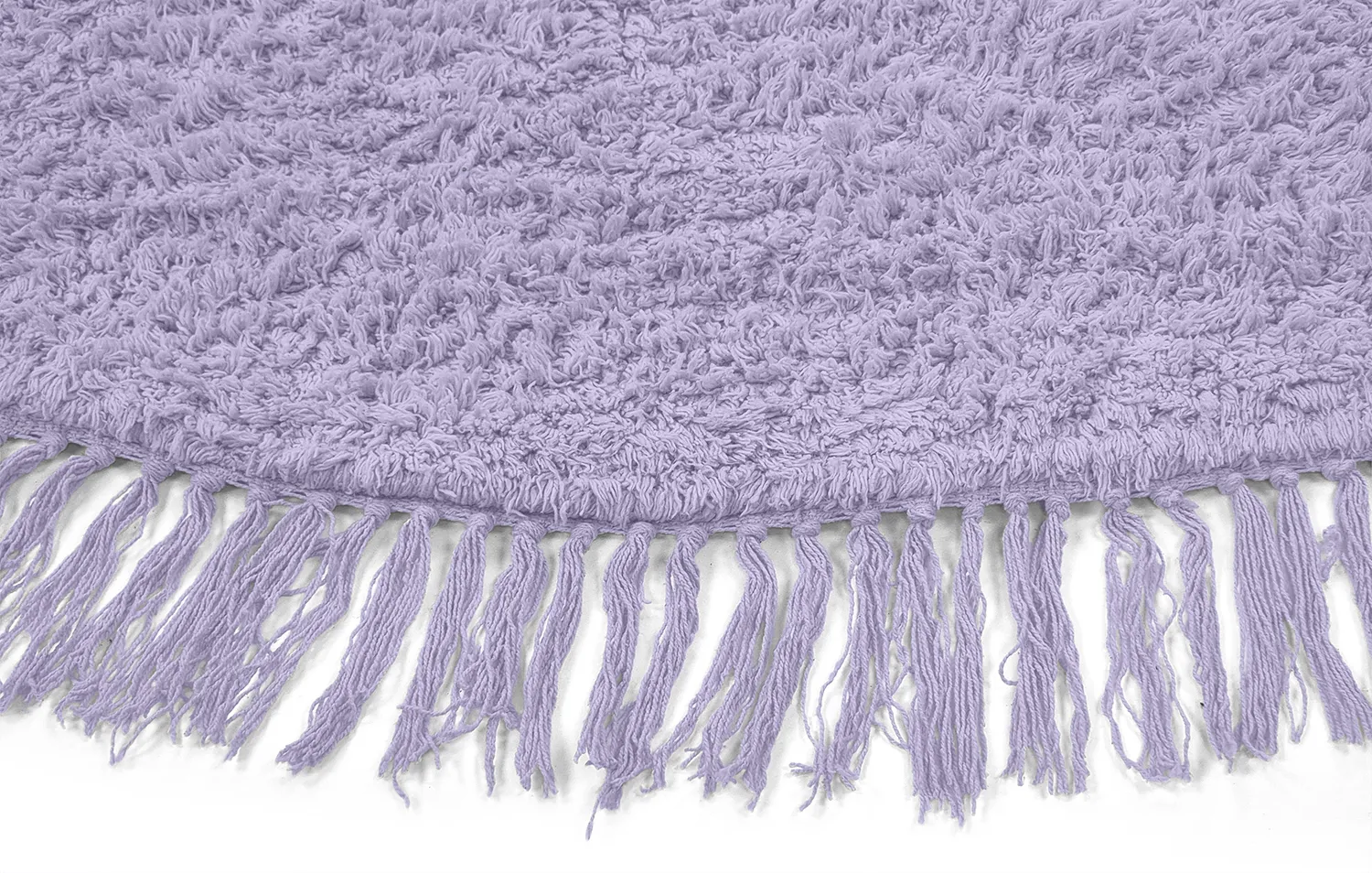 Tappeti rotondi - Alba Natural Cotton Shaggy (viola)