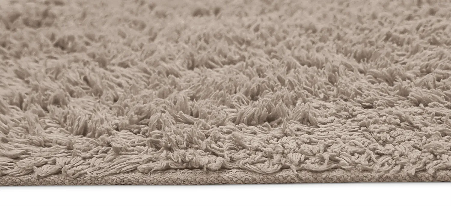 Tappeto A Pelo Lungo - Alba Natural Cotton Shaggy (tortora)