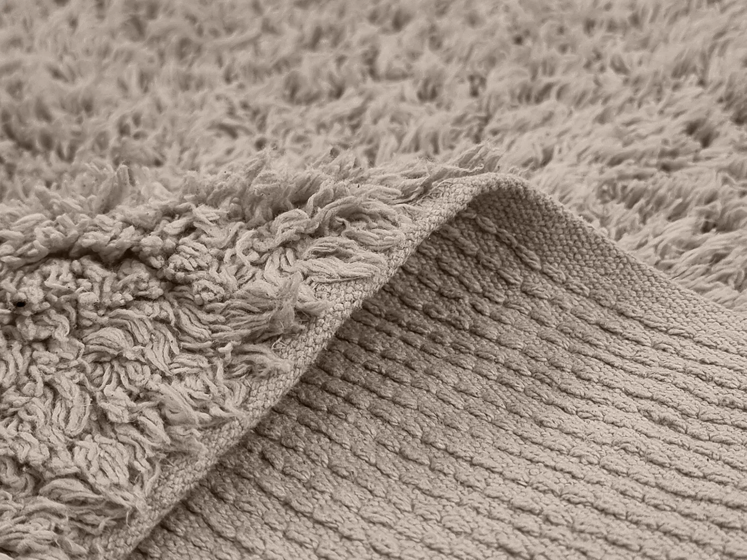 Tappeto A Pelo Lungo - Alba Natural Cotton Shaggy (tortora)