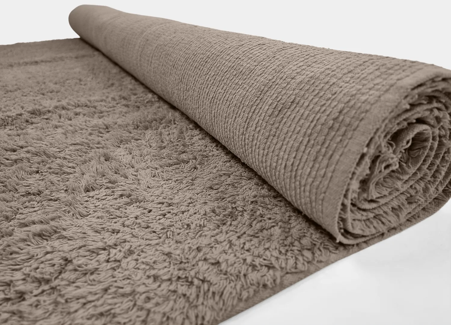 Tappeto A Pelo Lungo - Alba Natural Cotton Shaggy (tortora)