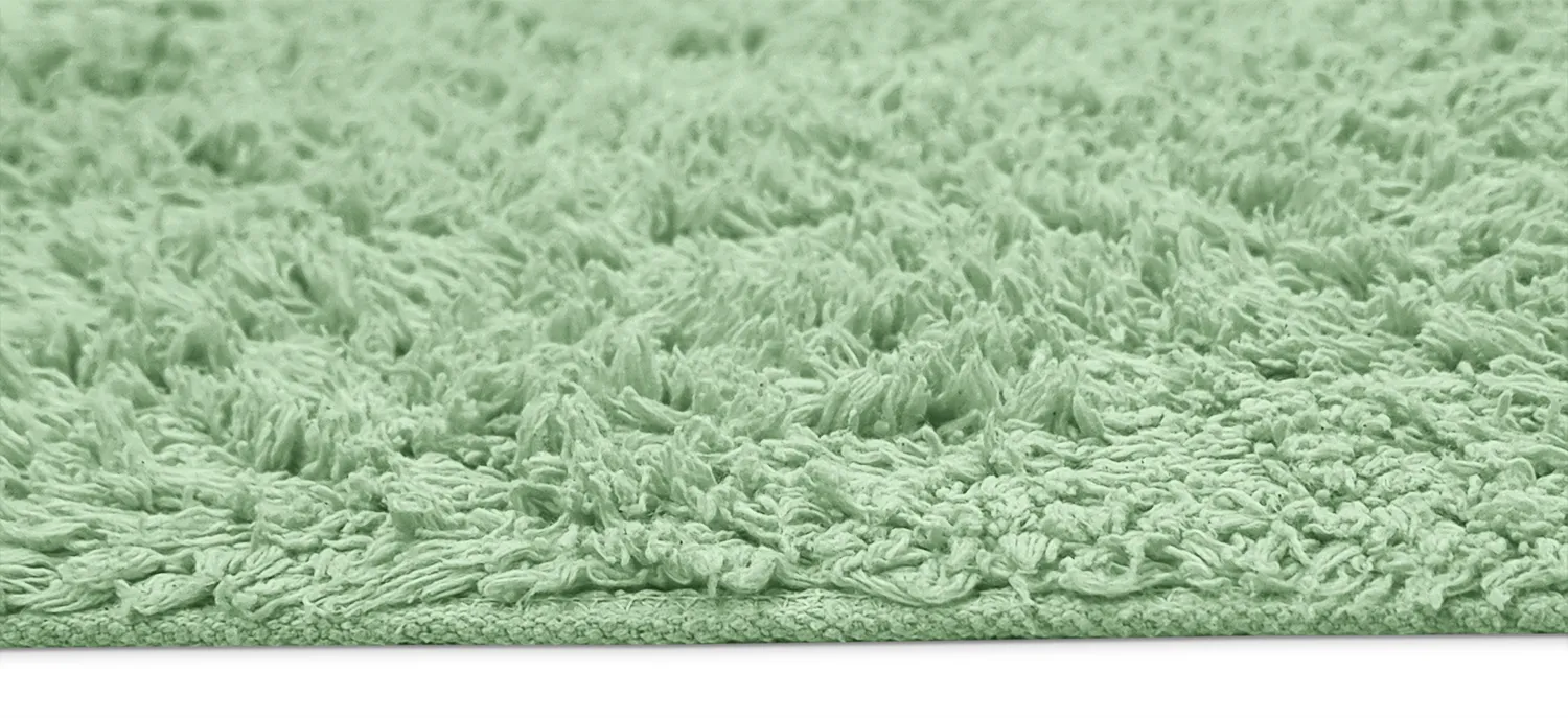 Tappeto A Pelo Lungo - Alba Natural Cotton Shaggy (verde chiaro)