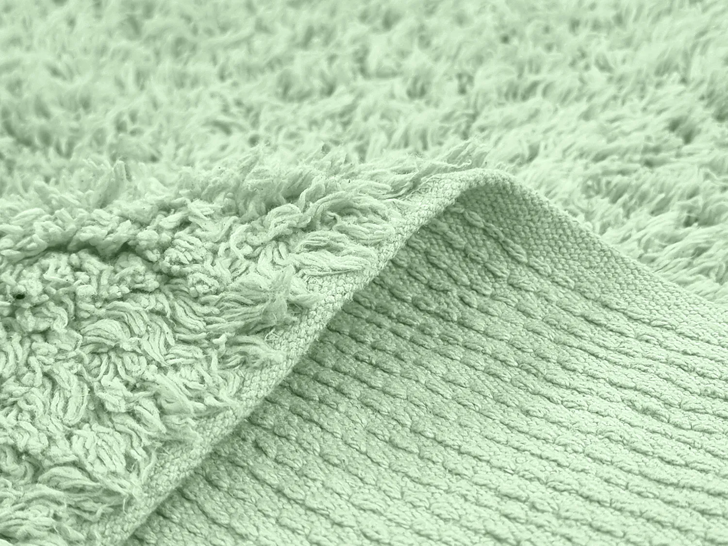 Tappeto A Pelo Lungo - Alba Natural Cotton Shaggy (verde chiaro)