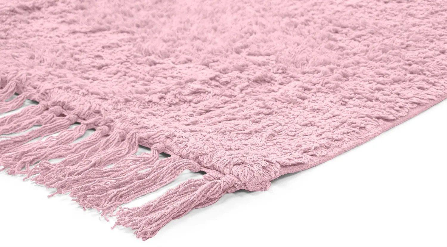Tappeto A Pelo Lungo - Alba Natural Cotton Shaggy (rosa chiaro)